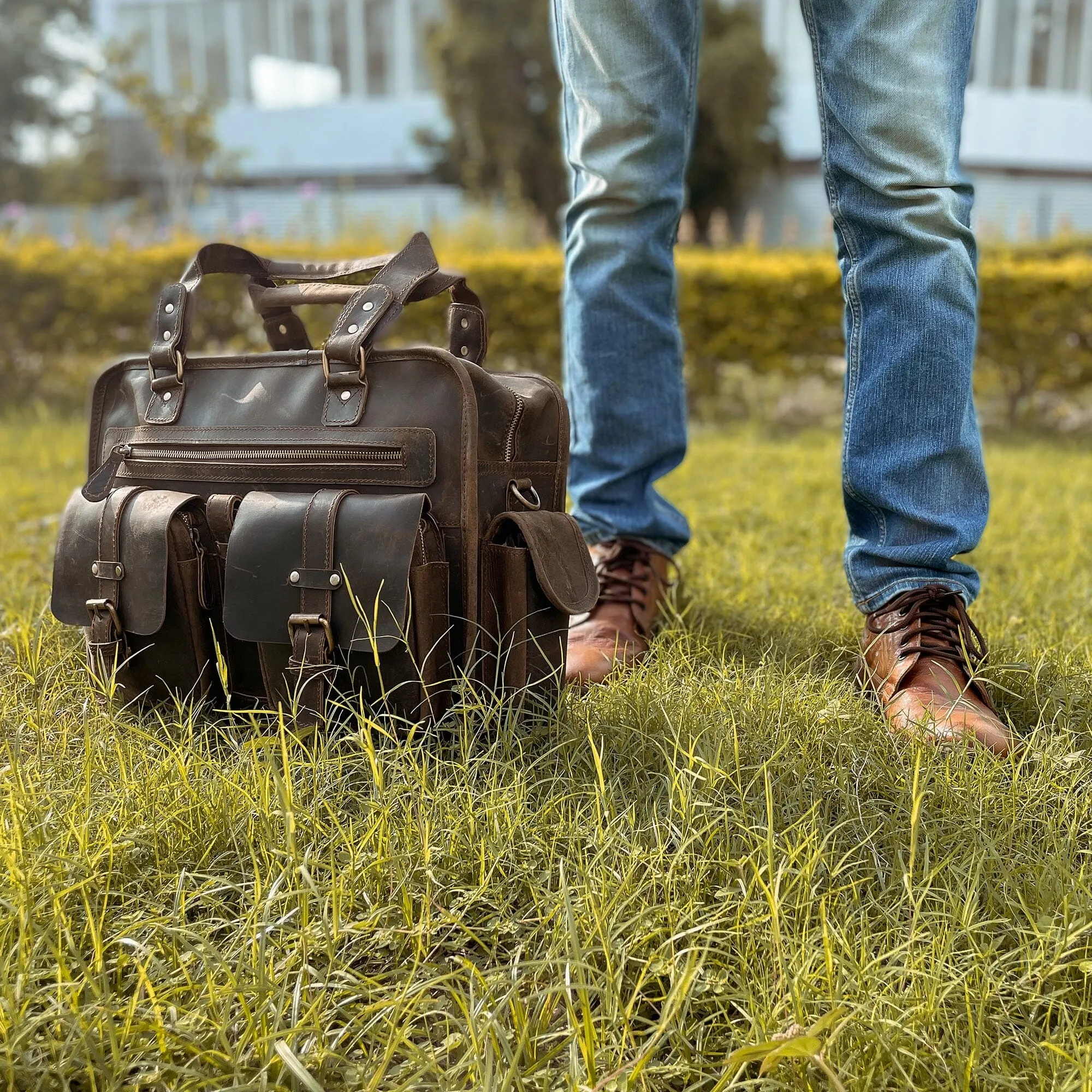 Dryden Buffalo Briefcase