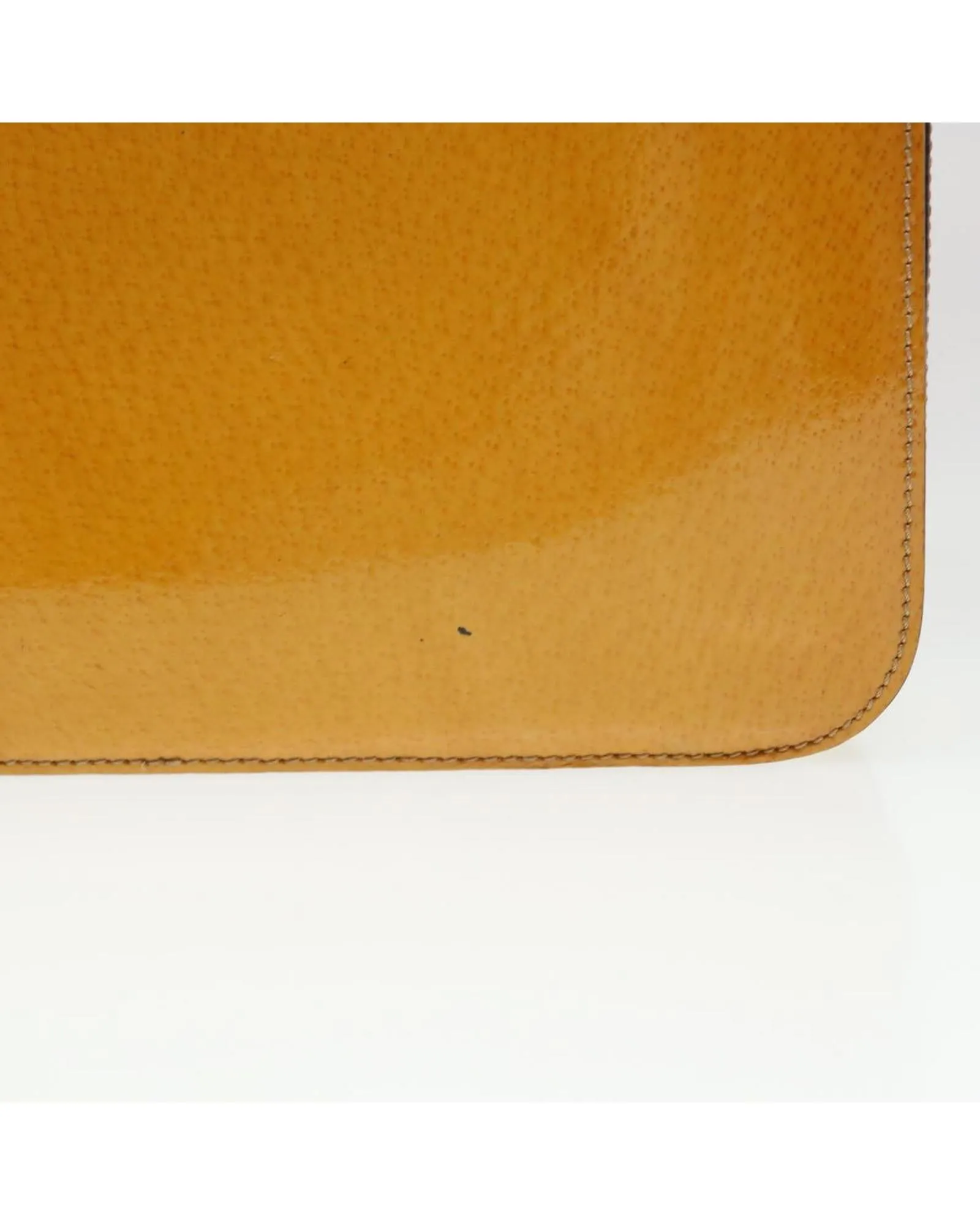 Enamel Yellow Shoulder Bag by Celine