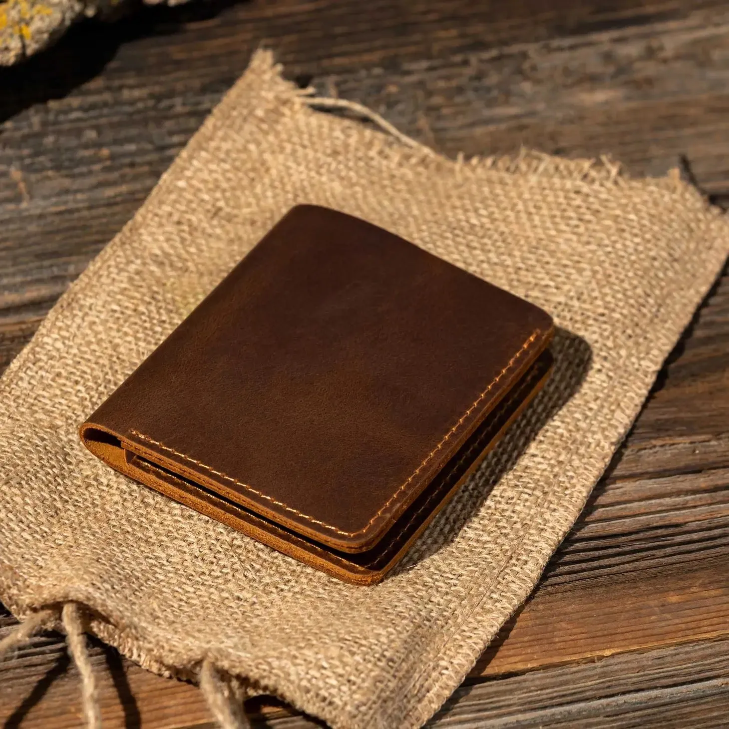 Genuine Leather Bifold Wallet