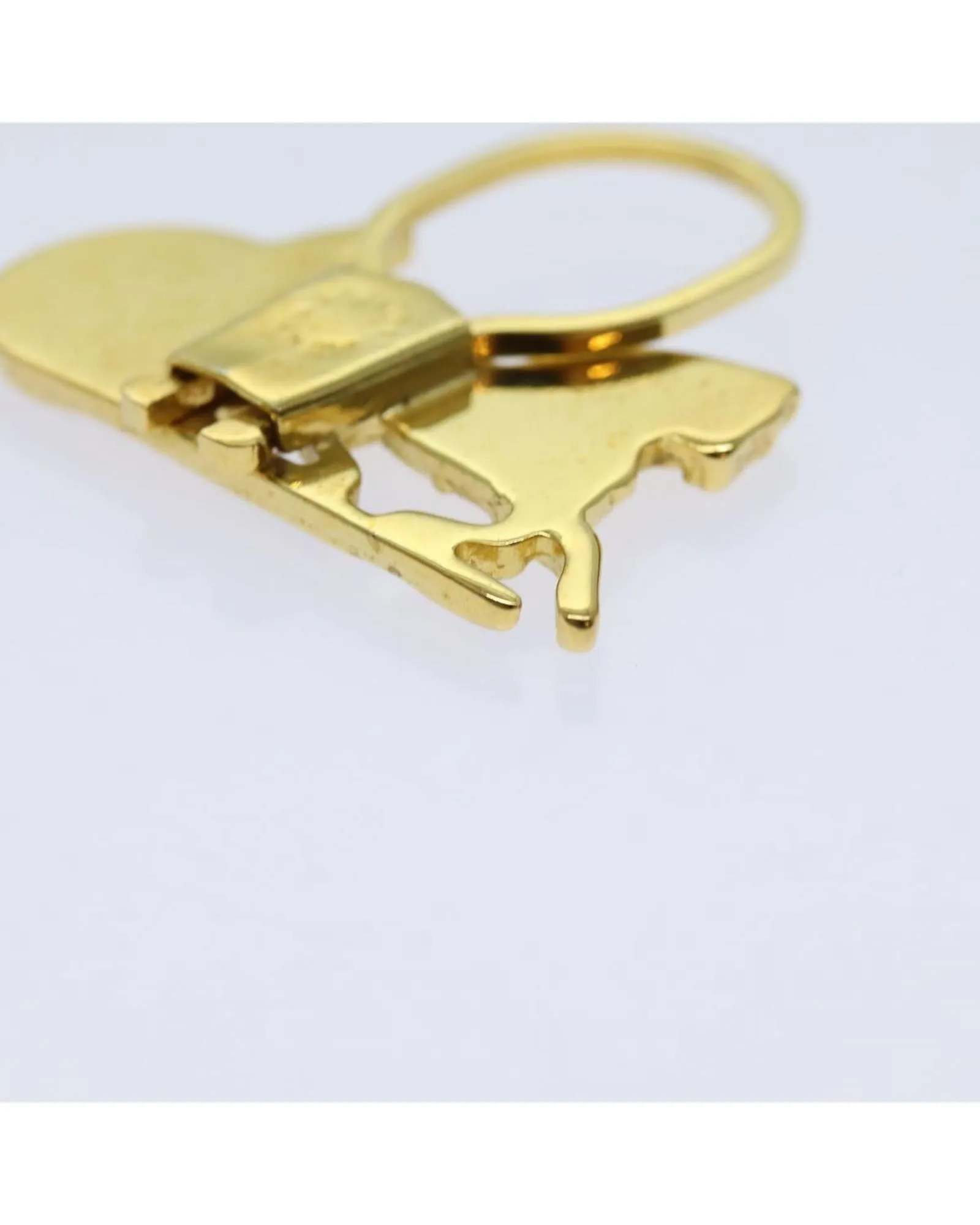 Gold Horse Carriage Key Ring - Italian Made - Authentic