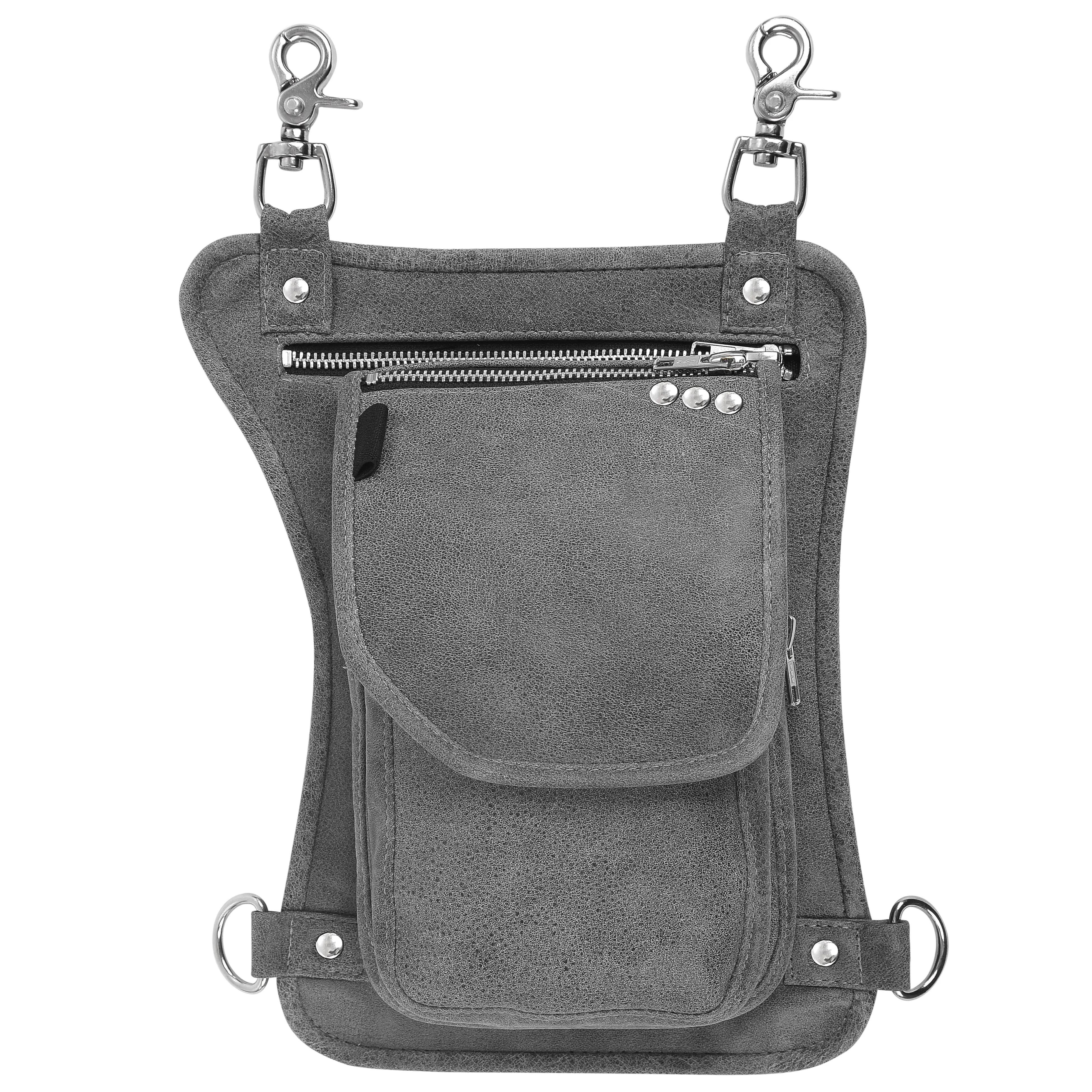 GRAY HL80199GREY Thigh Bag for Motorcycle