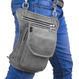 GRAY HL80199GREY Thigh Bag for Motorcycle