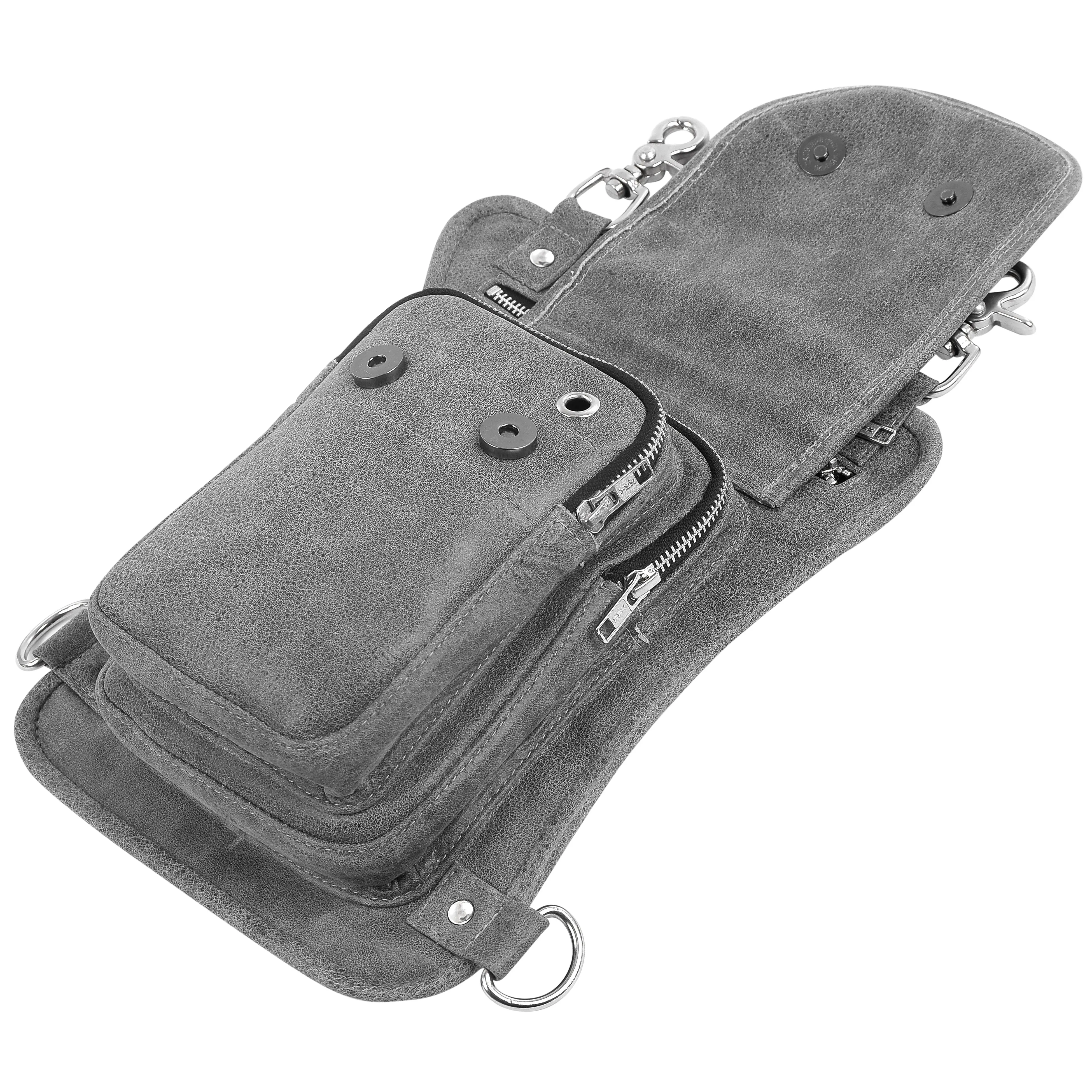 GRAY HL80199GREY Thigh Bag for Motorcycle