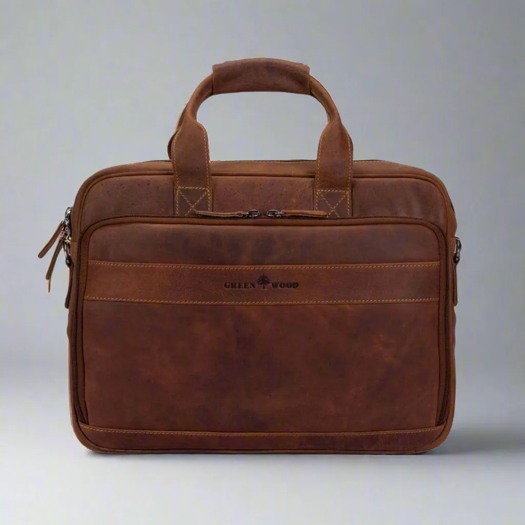 Greenwood Leather 14" Laptop Bag