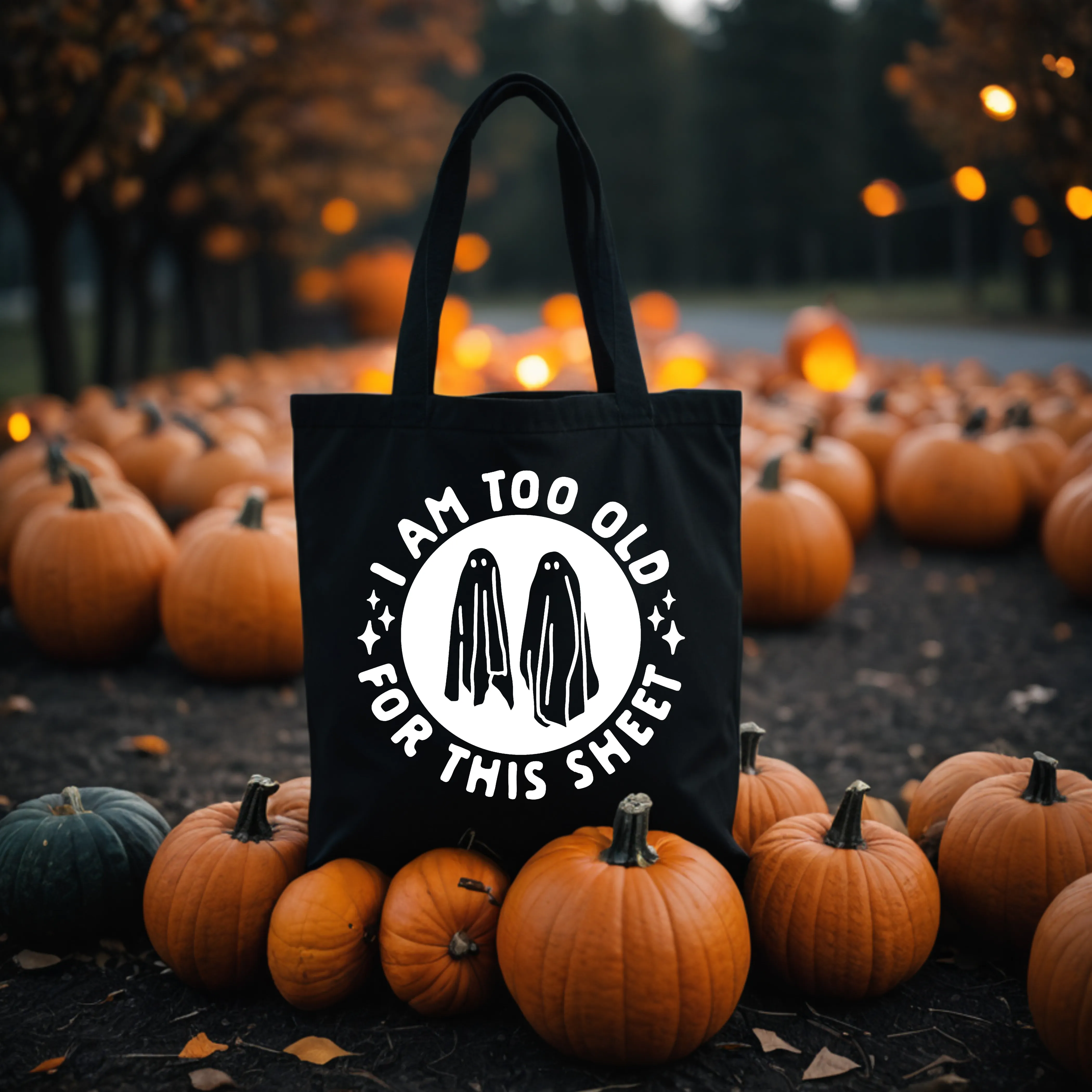 Halloween AutumnTote Bag | Spooky vibes Gifts  | Spooky Birthday Gift | funny Halloween | fall gift | Tote Bag Gifts For autumn Lovers |