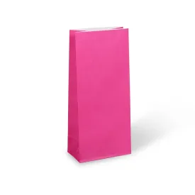 Hot Pink Paper Party Bags 22cm x 10cm - Packet of 12