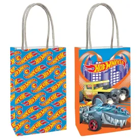 Hot Wheels Paper Kraft Bags - 8 Pkt