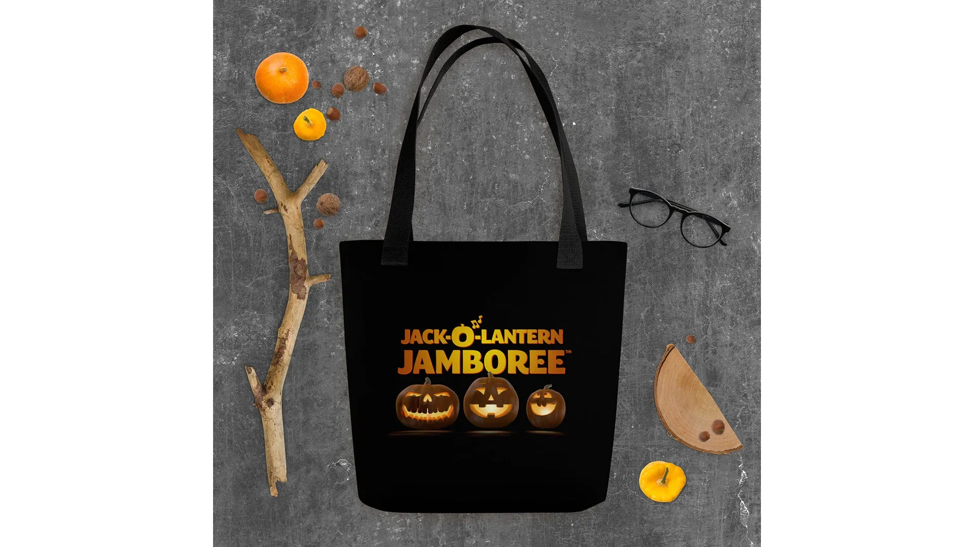 Jack-O-Lantern Jamboree Logo Tote Bag