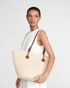 Lai Tote Bag (Natural Raffia) - By Billini