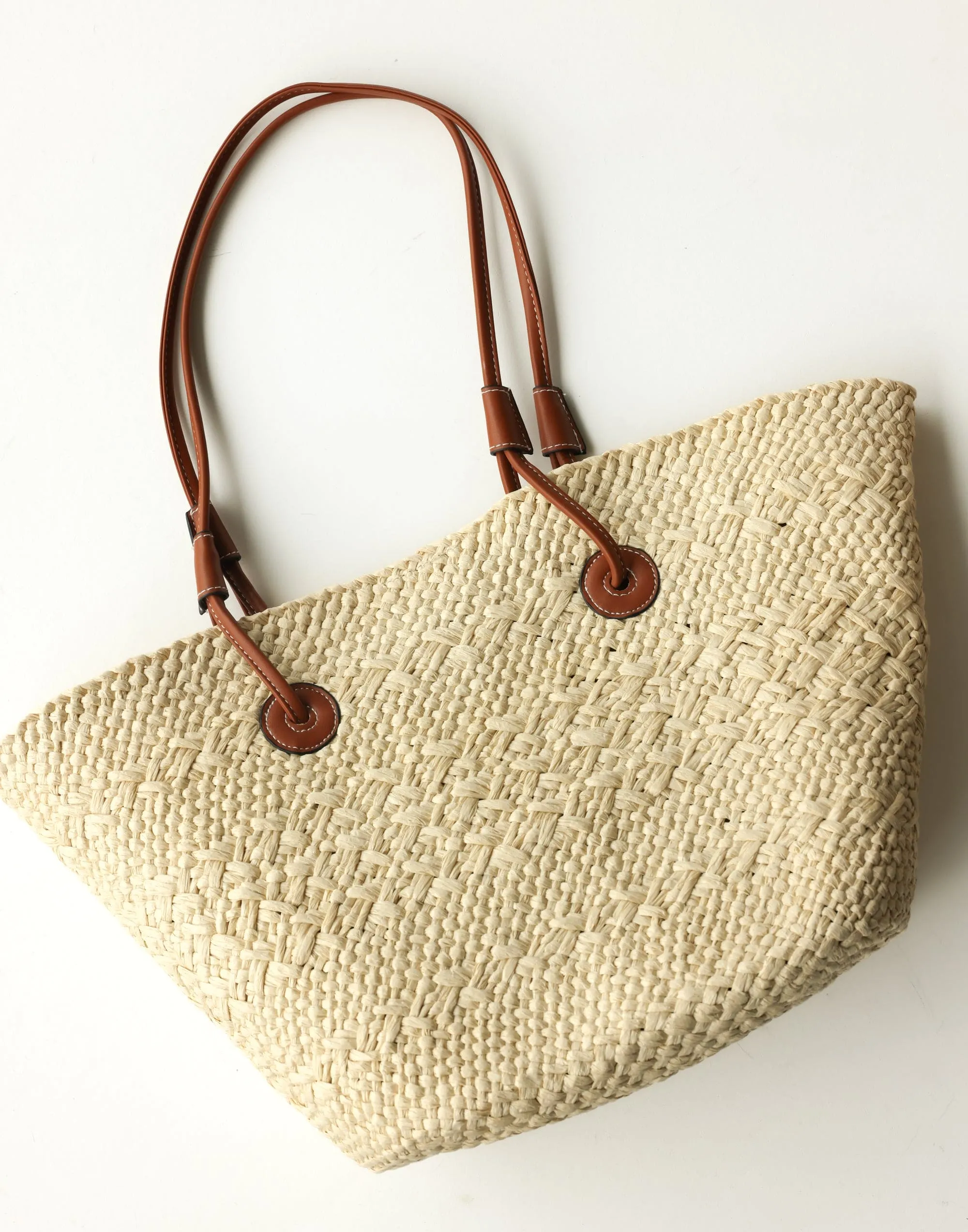 Lai Tote Bag (Natural Raffia) - By Billini