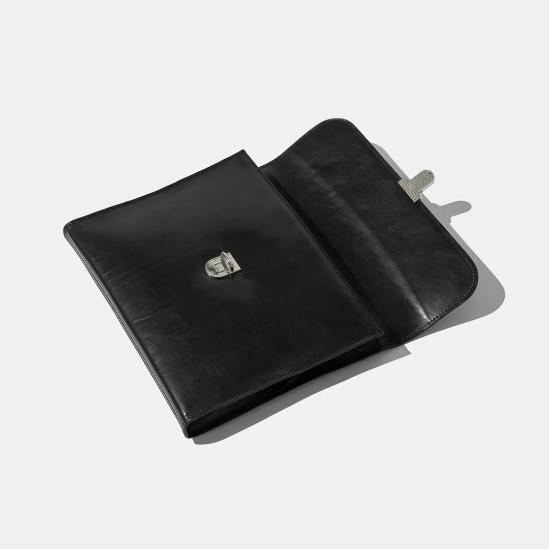 Laptop Portfolio - Black Leather by Baron