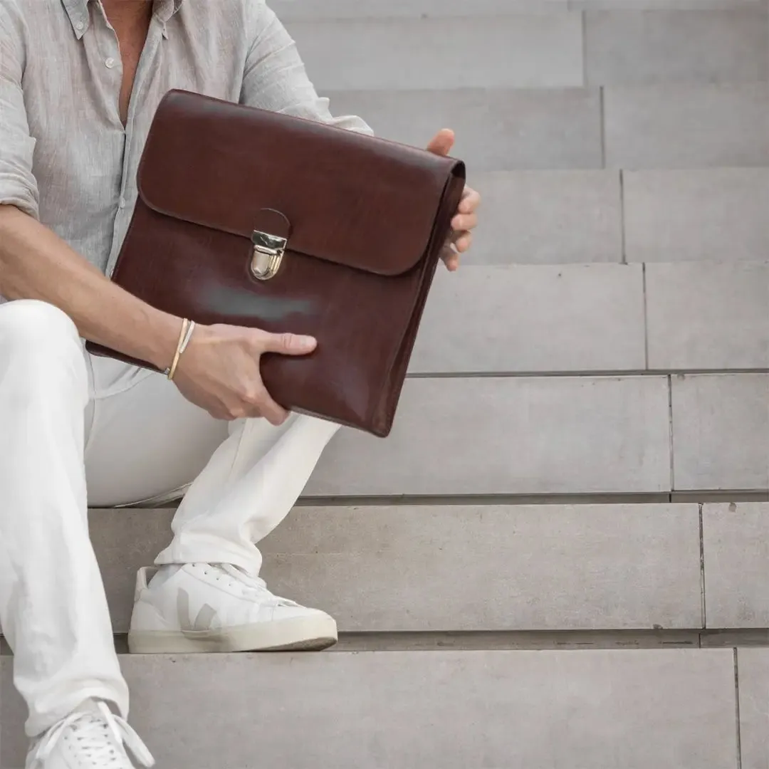 Laptop Portfolio - Brown Leather by Baron