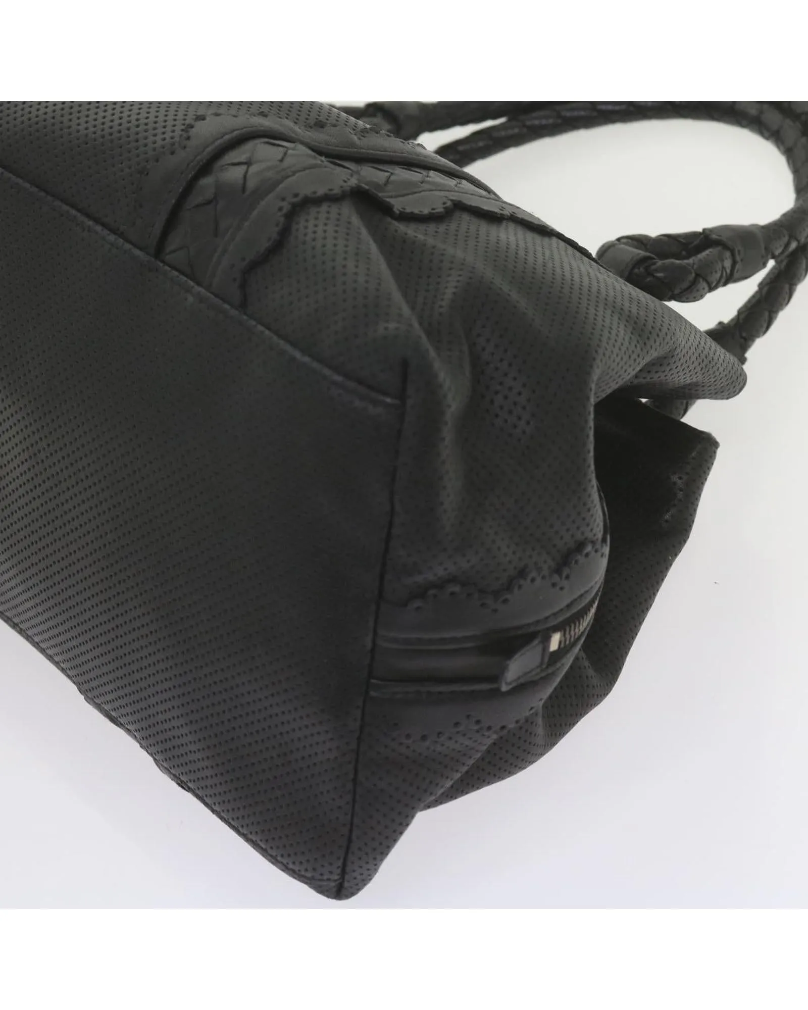 Leather Hand Bag with Dust Bag and Metal Fittings