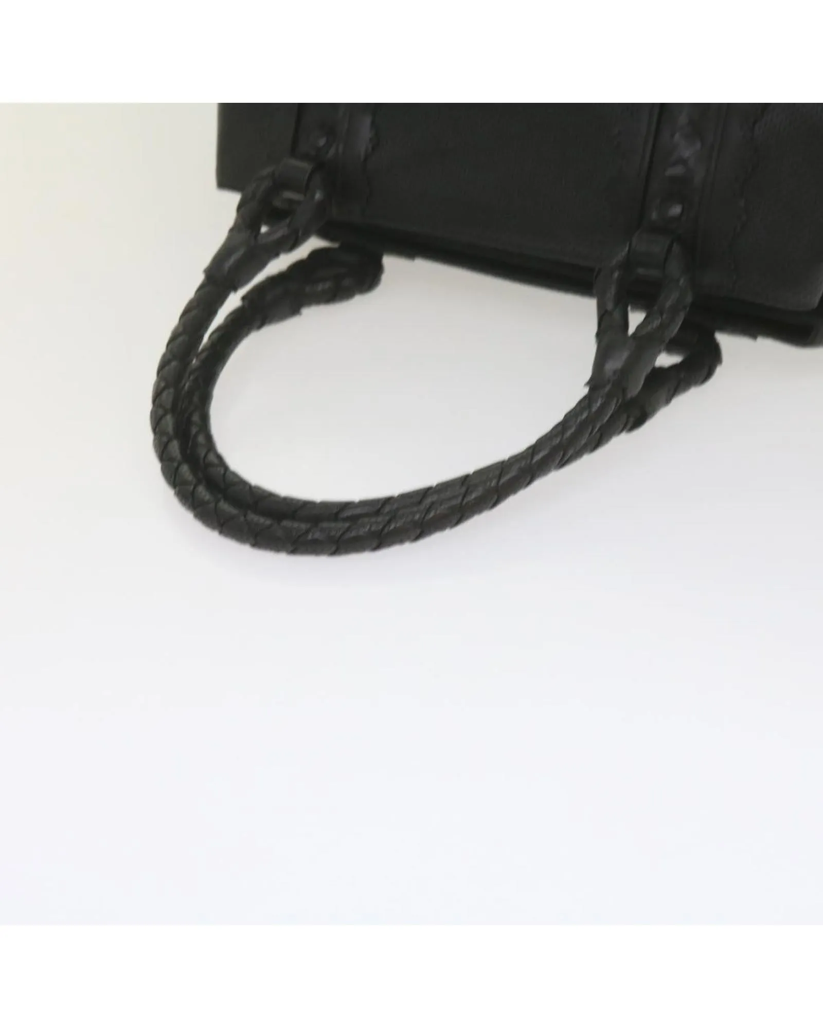 Leather Hand Bag with Dust Bag and Metal Fittings