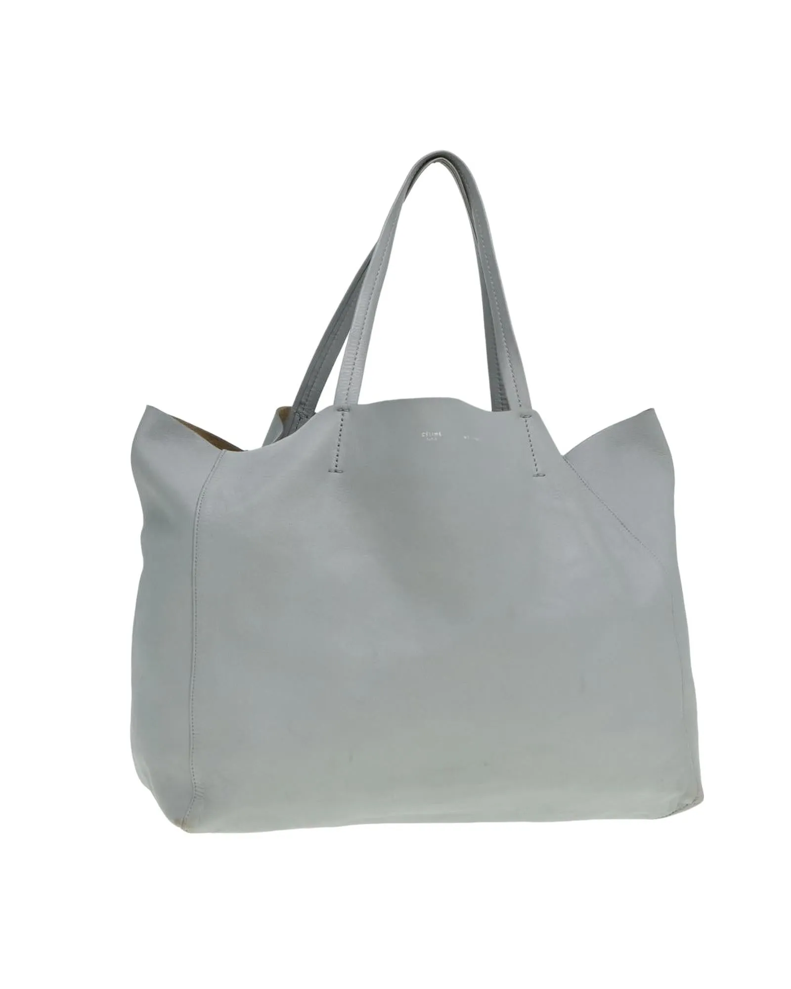 Leather Horizontal Cabas Tote Bag with Dust Bag