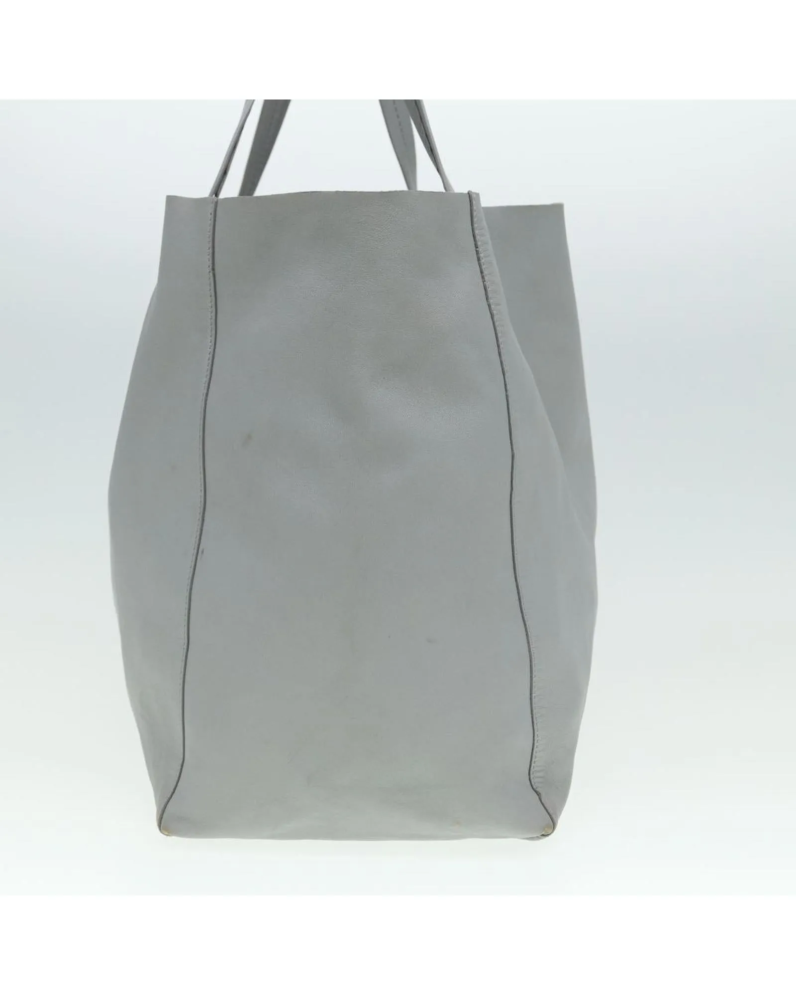 Leather Horizontal Cabas Tote Bag with Dust Bag