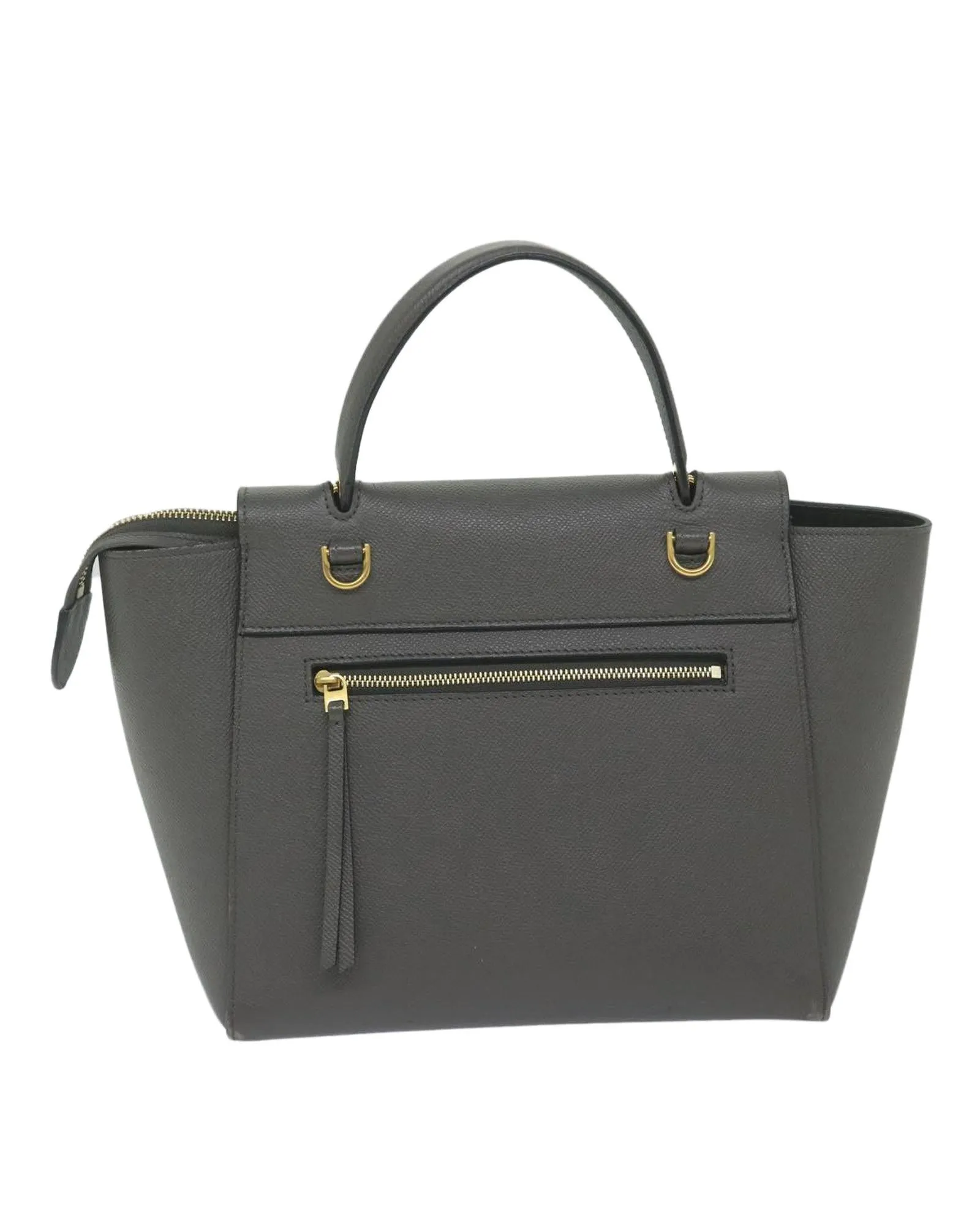 Leather Micro Belt Hand Bag in Gray by Celine