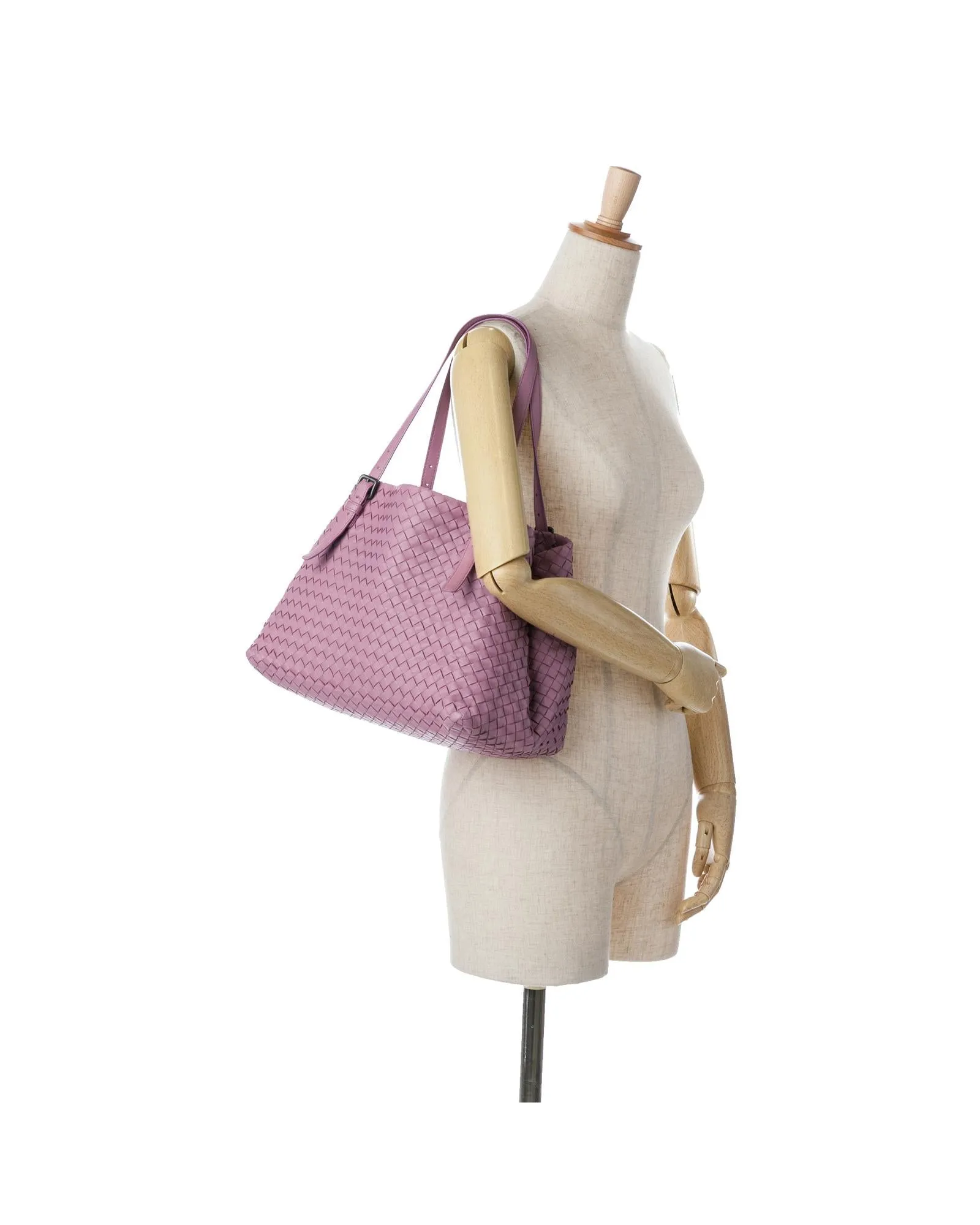 Medium Nappa Intrecciato Woven Leather Cesta Tote Bag