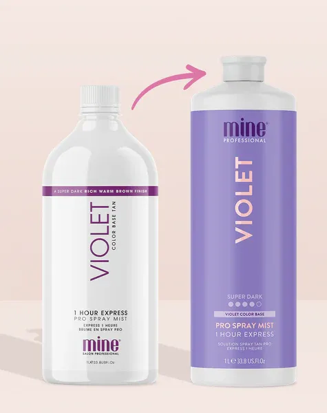 MineTan Violet Pro Spray Mist - 1 Litre