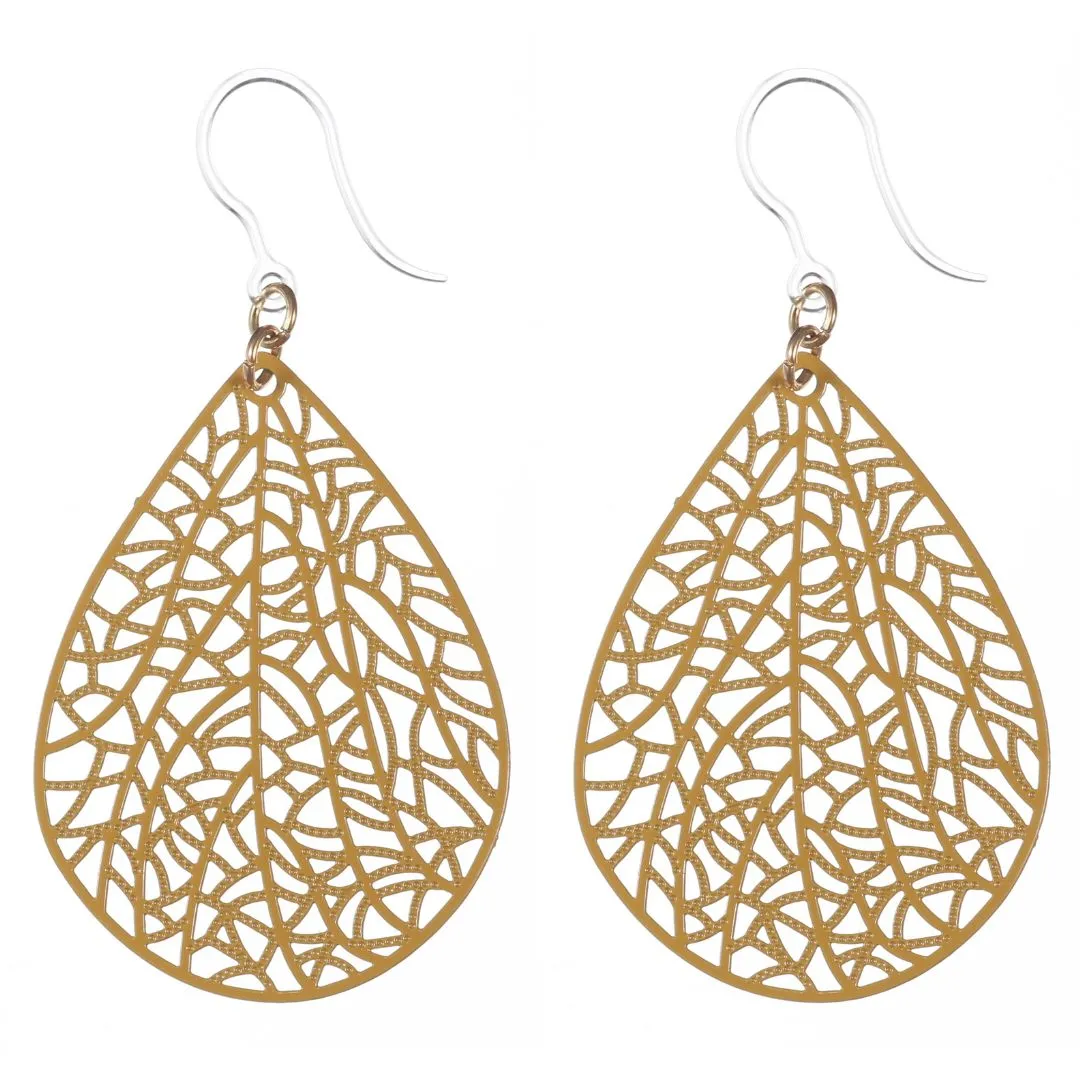 Mosaic Teardrop Dangles Hypoallergenic Earrings for Sensitive Ears Made with Plastic Posts