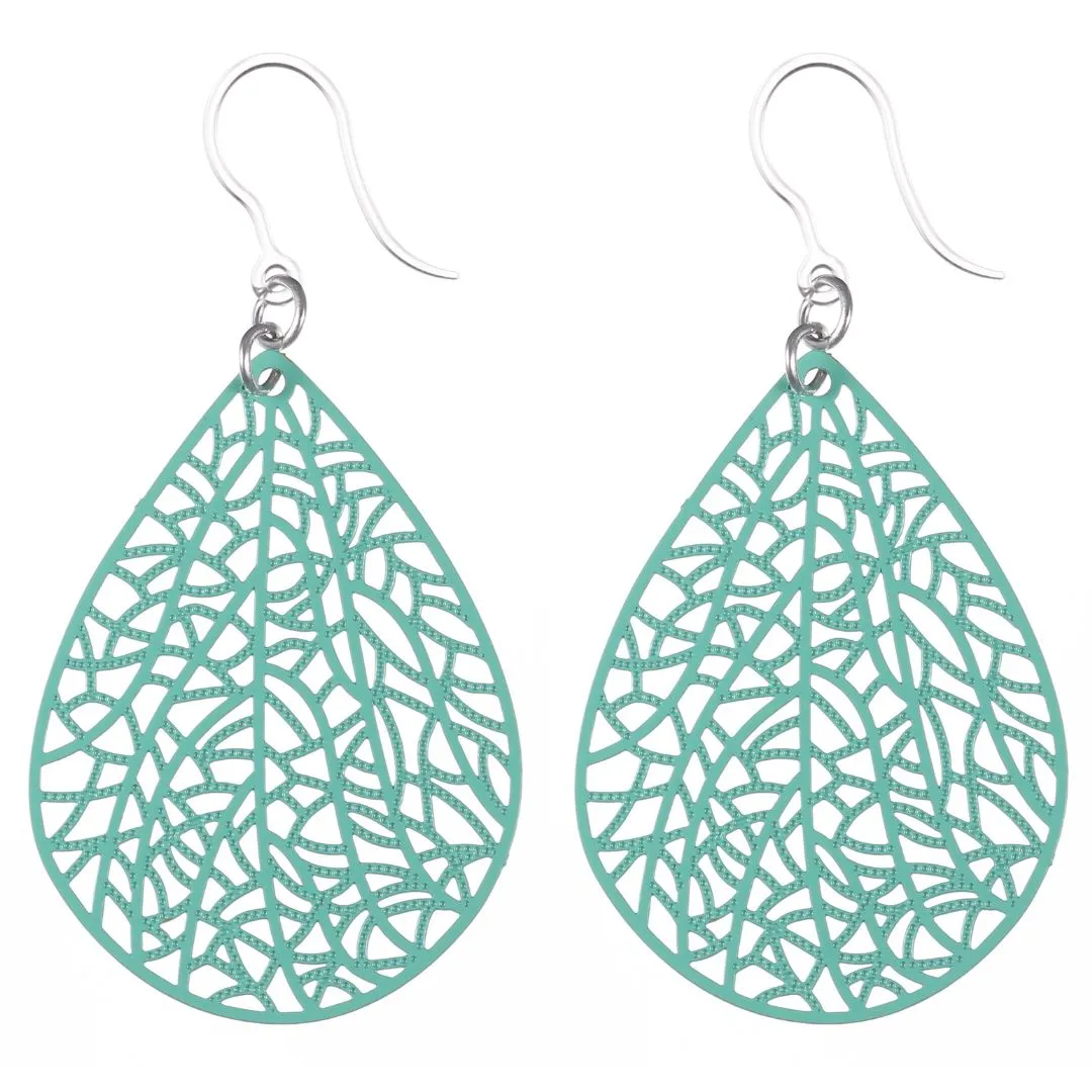 Mosaic Teardrop Dangles Hypoallergenic Earrings for Sensitive Ears Made with Plastic Posts