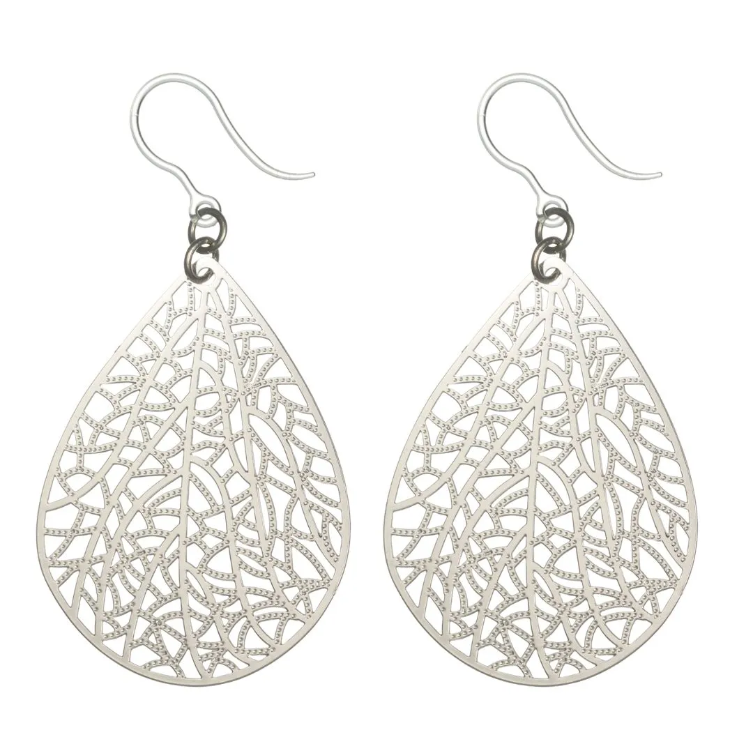 Mosaic Teardrop Dangles Hypoallergenic Earrings for Sensitive Ears Made with Plastic Posts