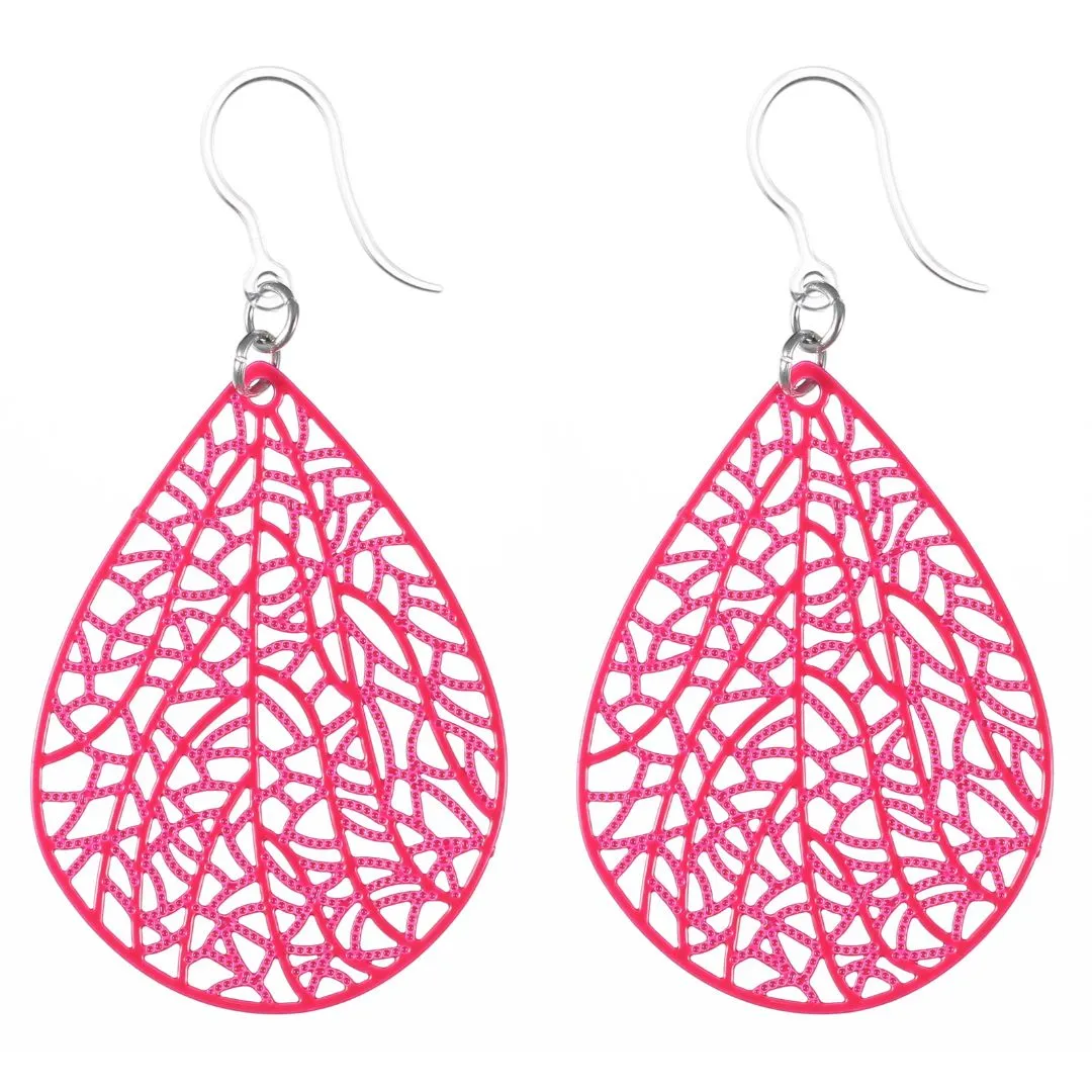 Mosaic Teardrop Dangles Hypoallergenic Earrings for Sensitive Ears Made with Plastic Posts