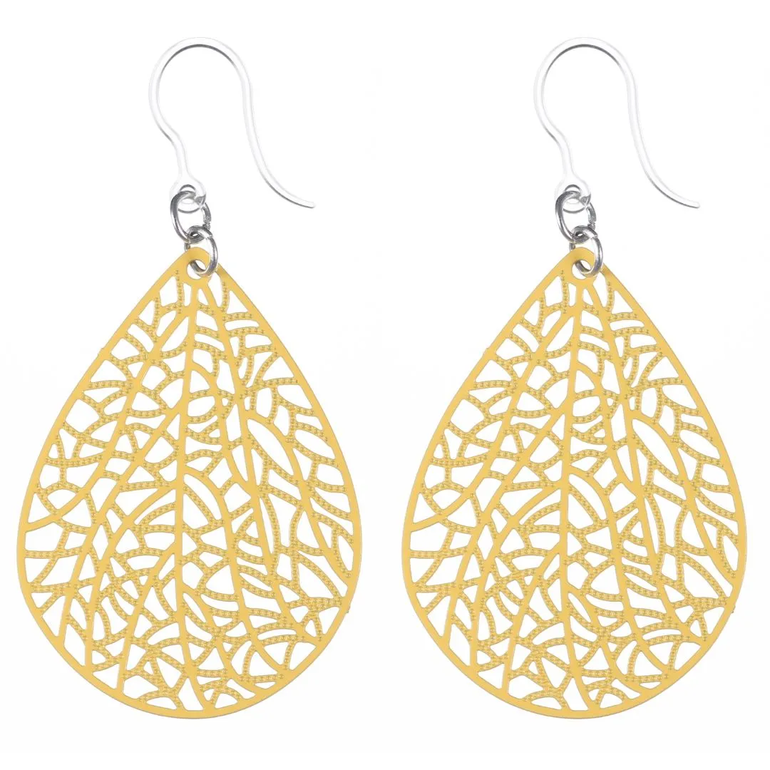 Mosaic Teardrop Dangles Hypoallergenic Earrings for Sensitive Ears Made with Plastic Posts