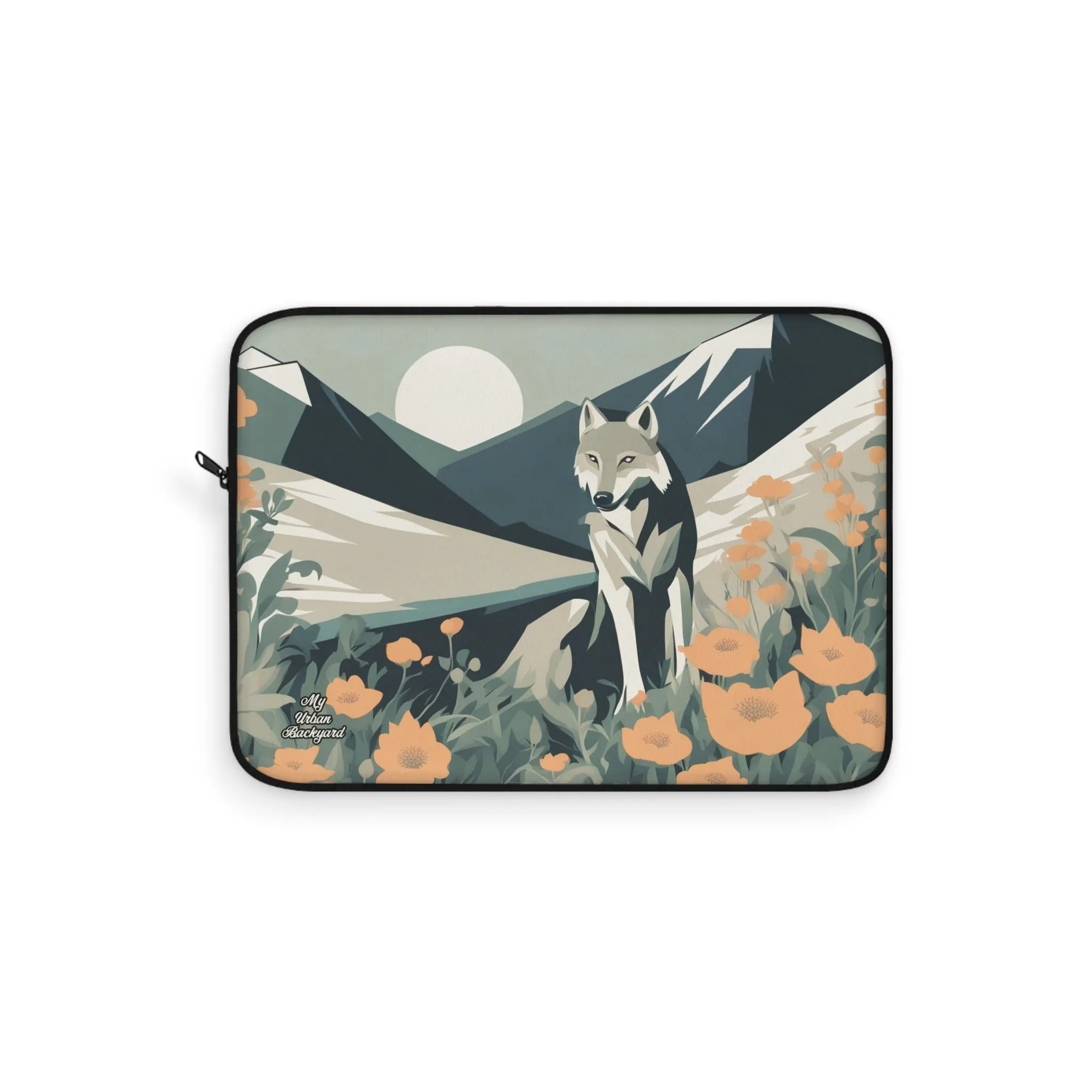 Mountain Wolf, Laptop Carrying Case, Top Loading Sleeve for School or Work