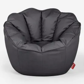 Natalia Sacco Bean Bag Chair - Vegan Leather Black