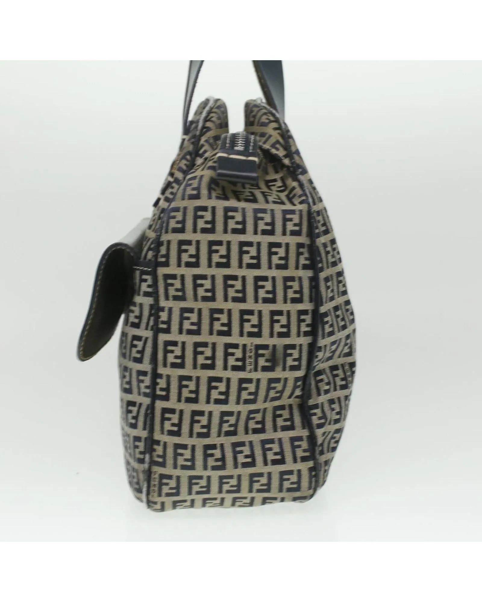 Navy Zucchino Canvas Hand Bag by Fendi