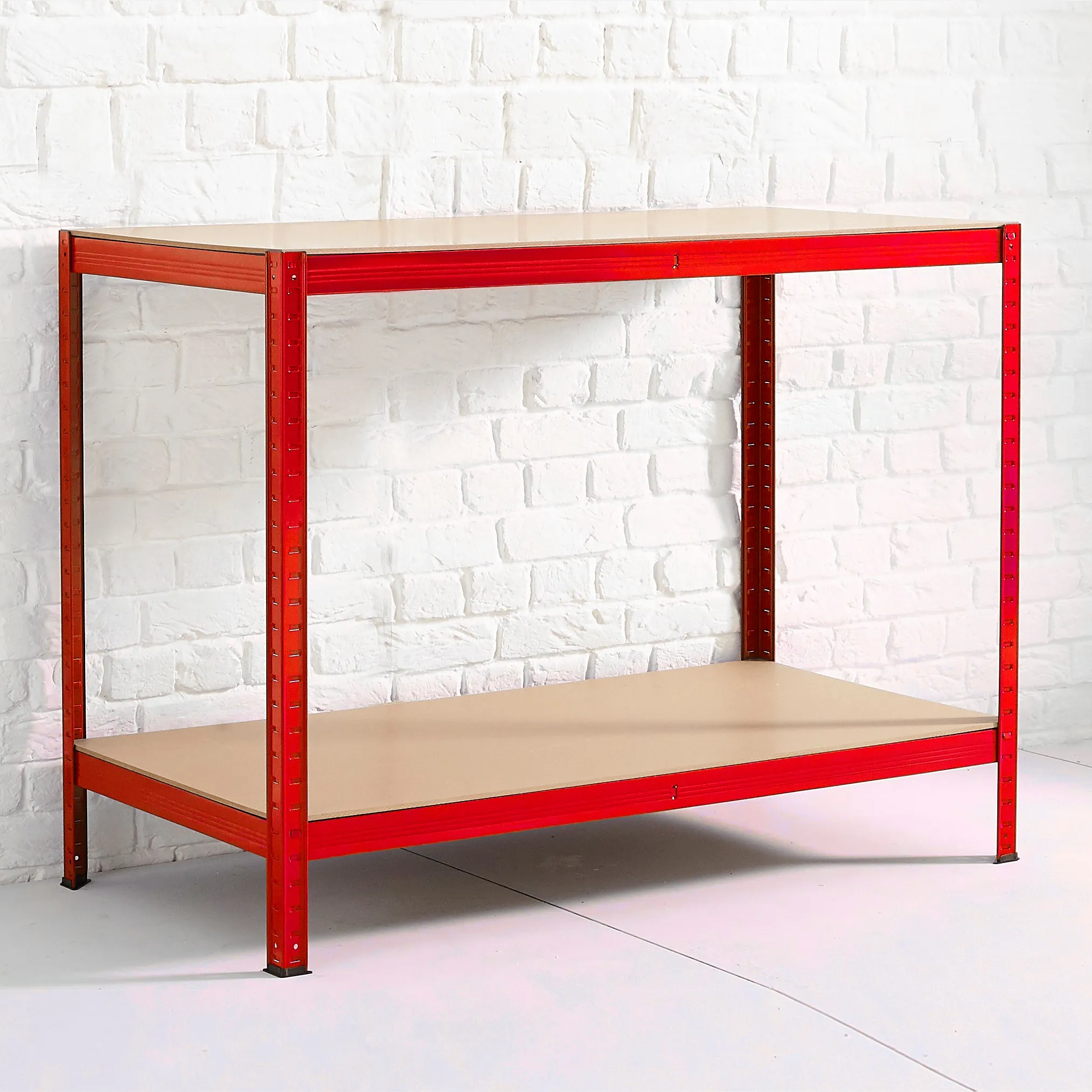 Neo Red Metal Garage Workbench