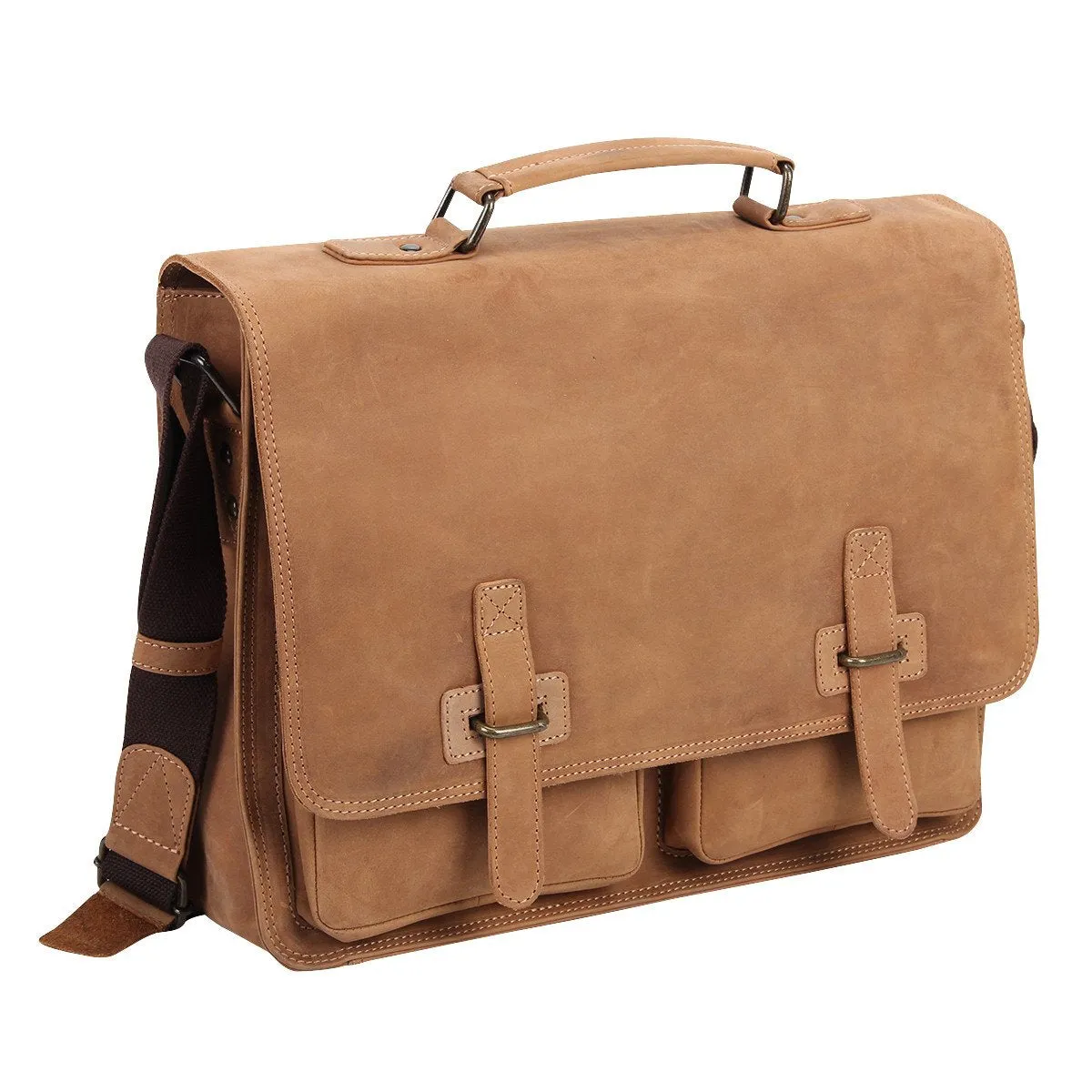 Noah Double Pocket Laptop Briefcase