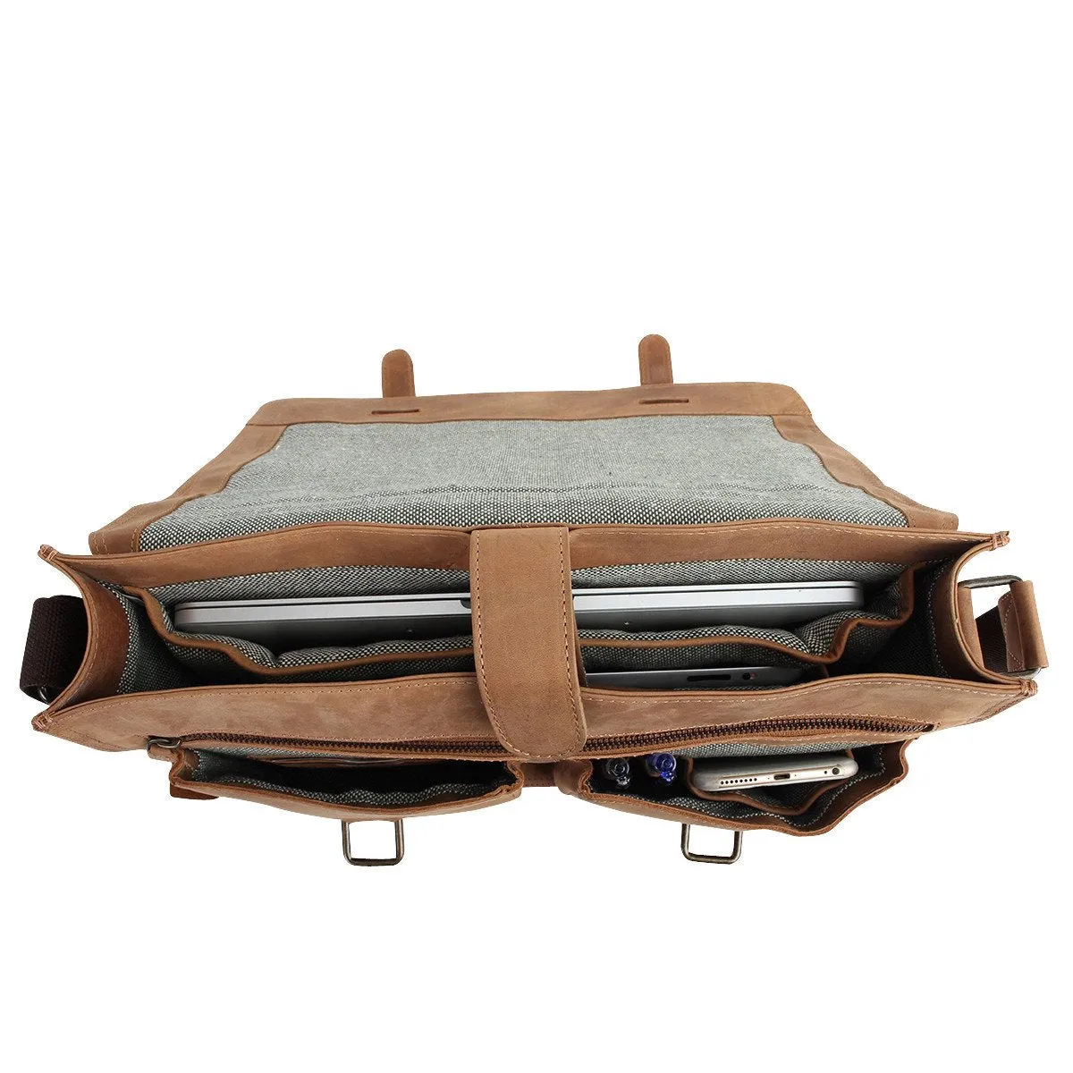 Noah Double Pocket Laptop Briefcase