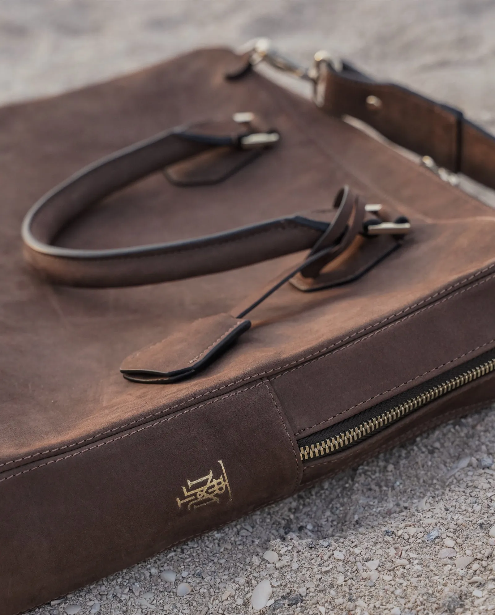 NUBUCK LEATHER BRIEFCASE