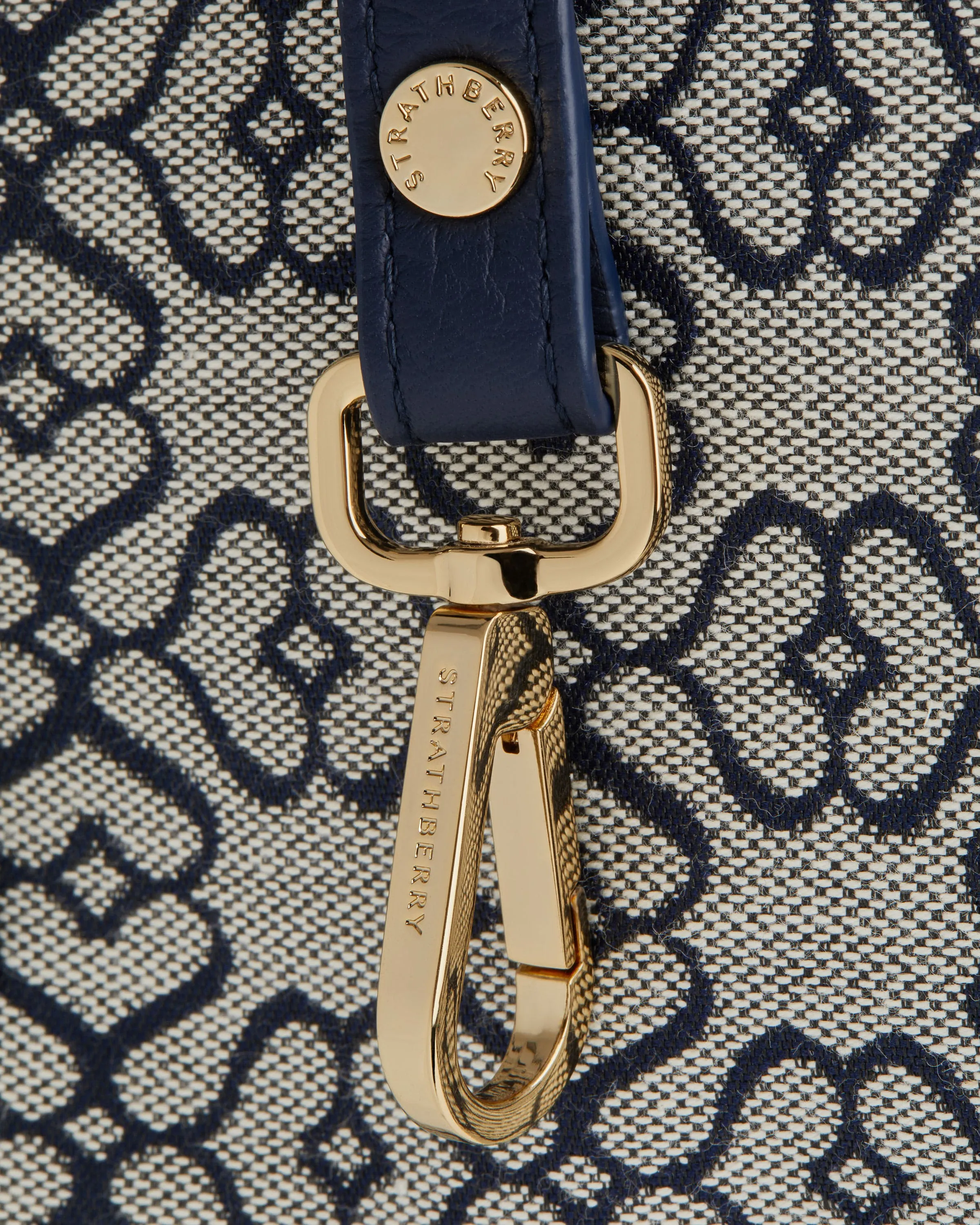 Osette - Monogram Jacquard/Leather Light Navy