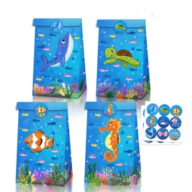 Paper Party Bag | Marine Animal | 12 Pcs