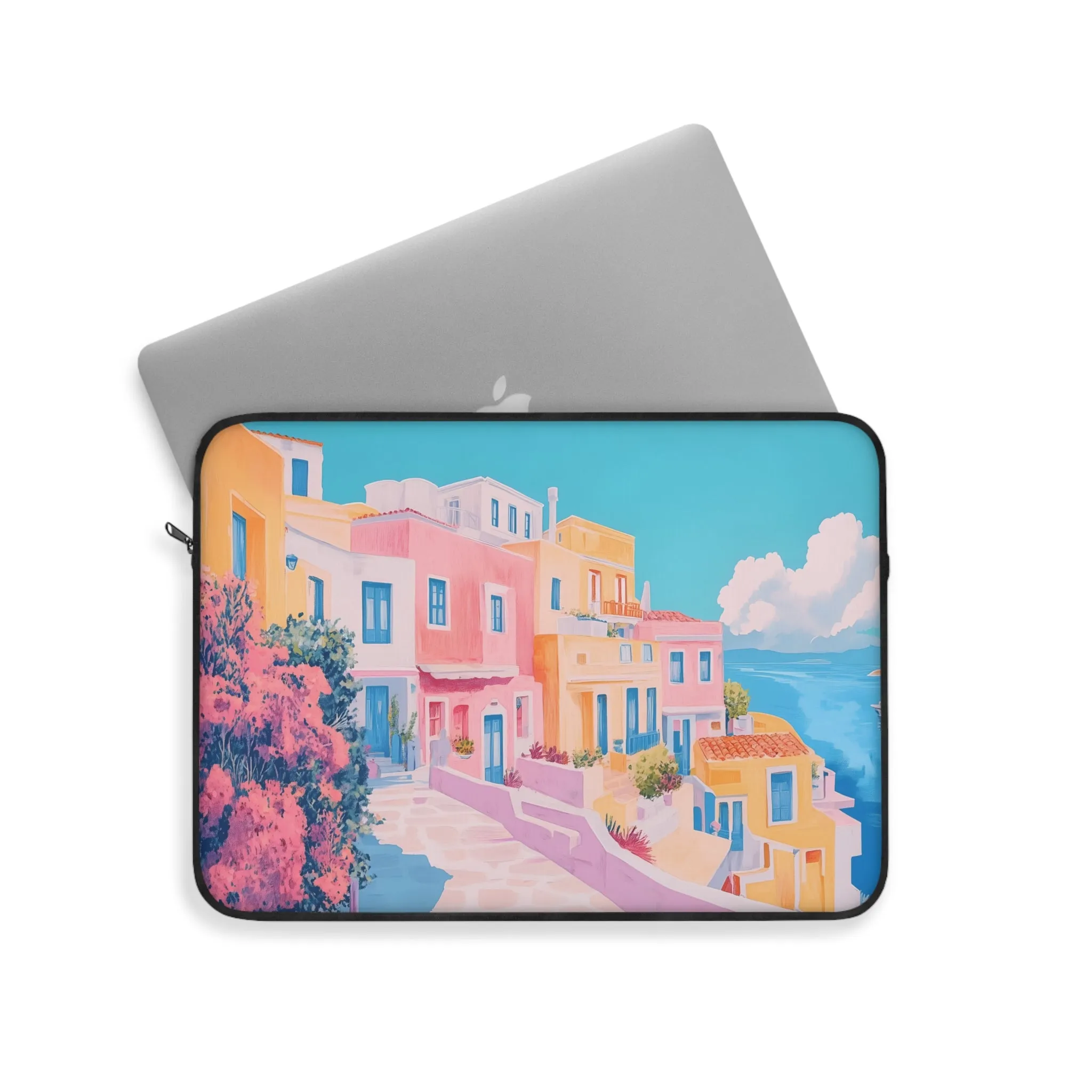 Pastel Landscape Print Laptop Sleeve