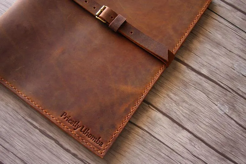 Personalized Leather Laptop Protective Case