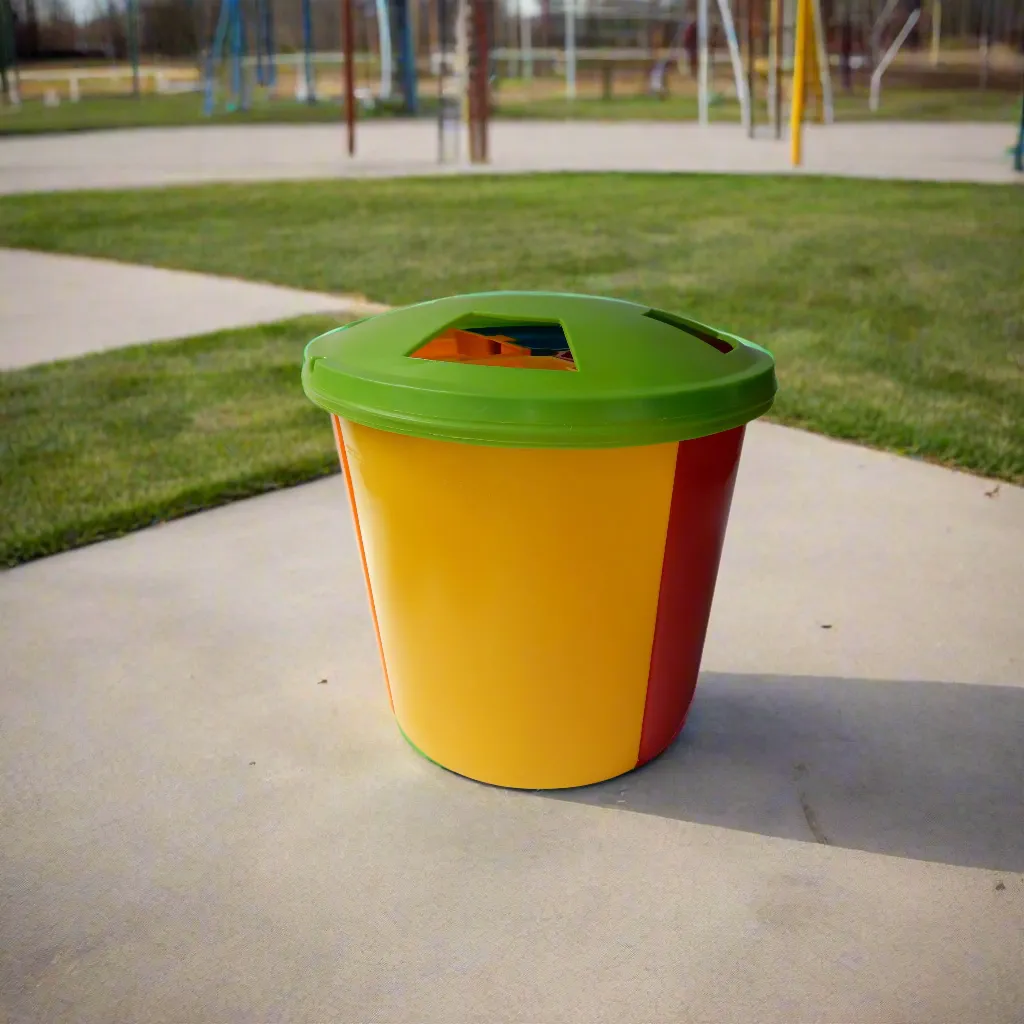 Plastic 4 Station 45L Recycle Bin