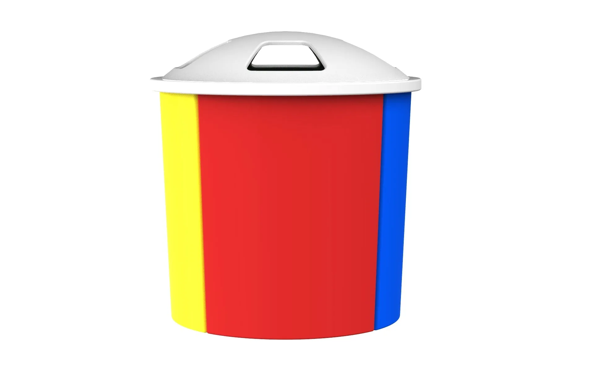 Plastic 4 Station 45L Recycle Bin