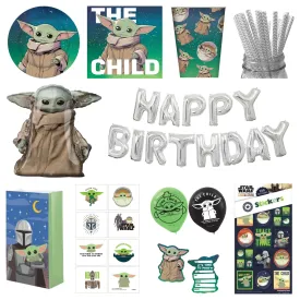 Premium Baby Yoda Party Pack for 8 SAVE 20%