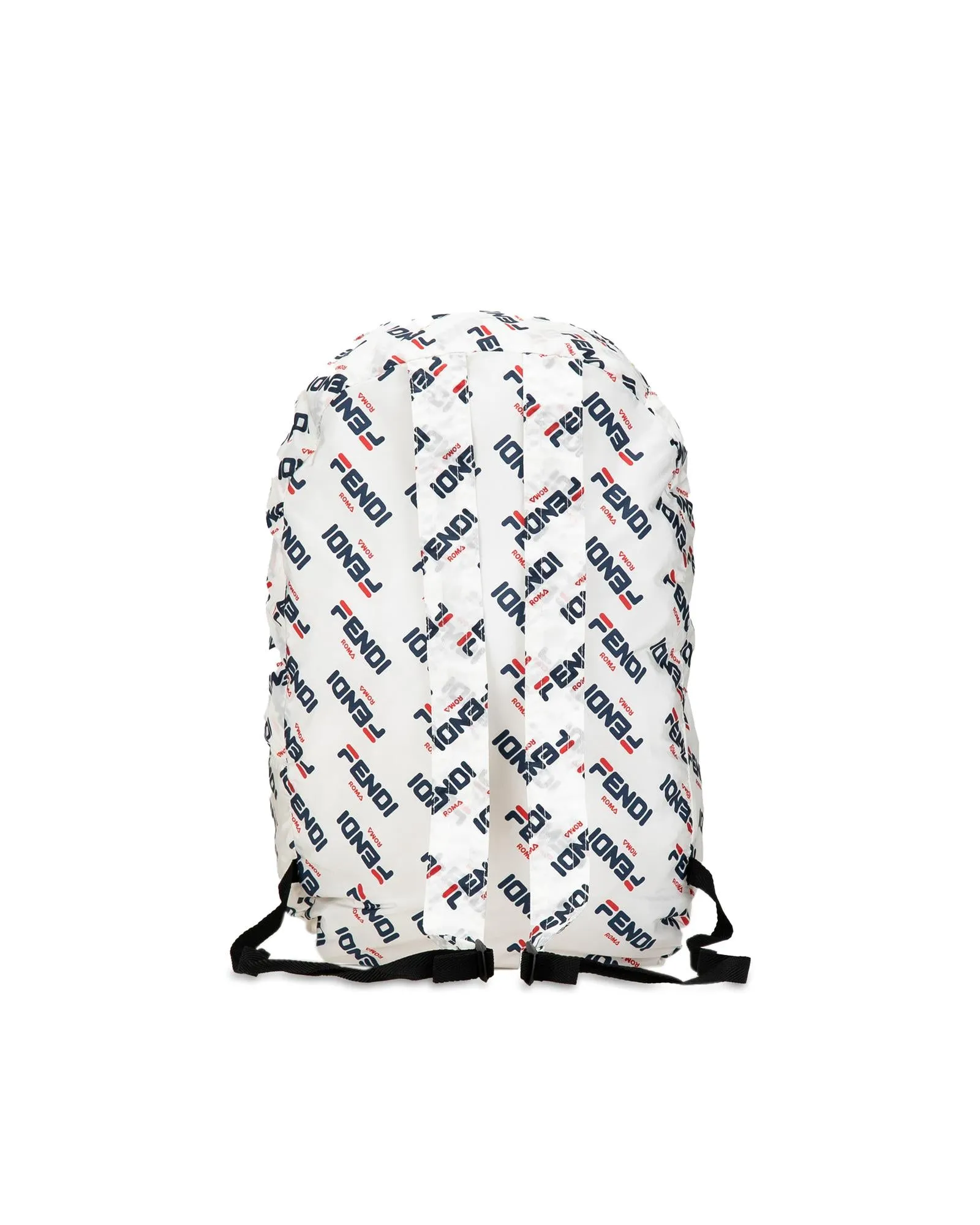 Printed Nylon Packable Backpack with Flat Back Straps