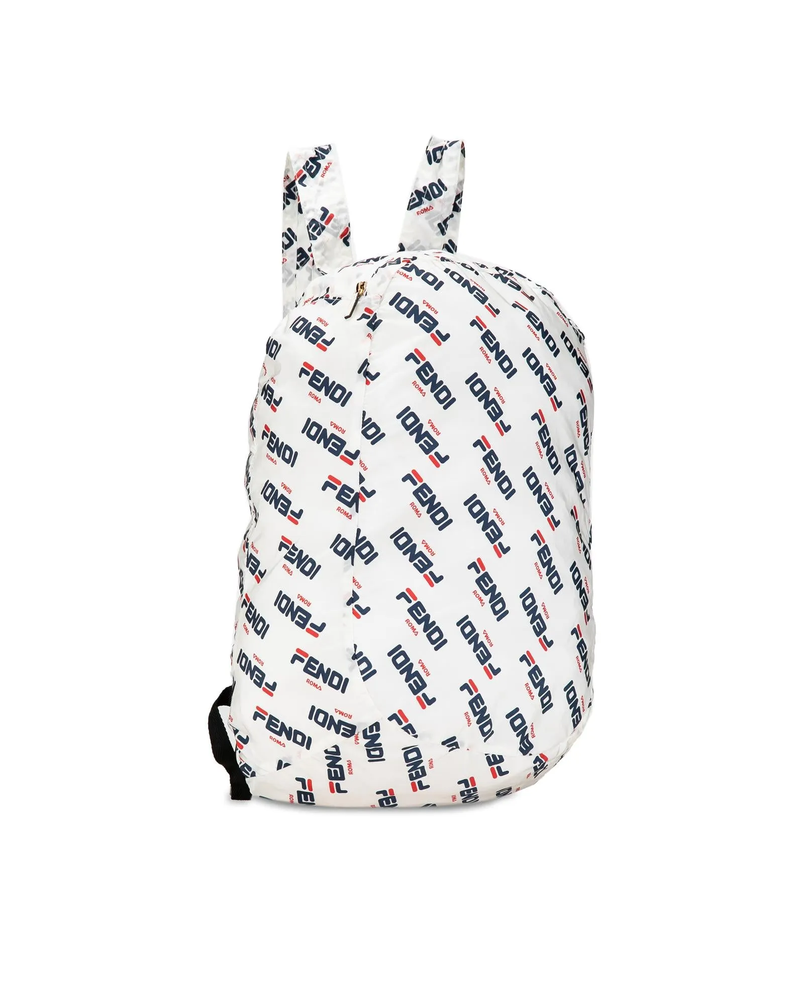 Printed Nylon Packable Backpack with Flat Back Straps