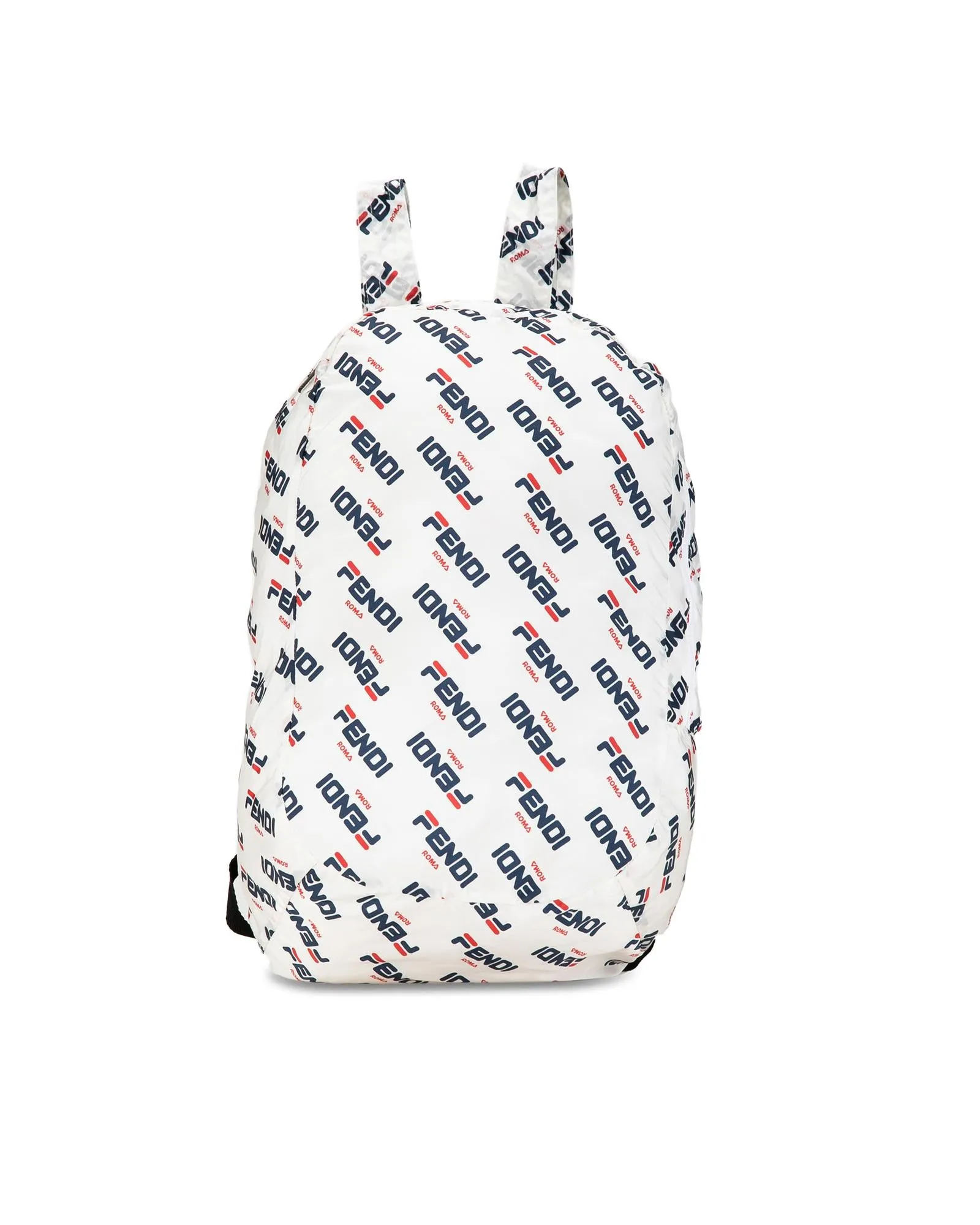 Printed Nylon Packable Backpack with Flat Back Straps