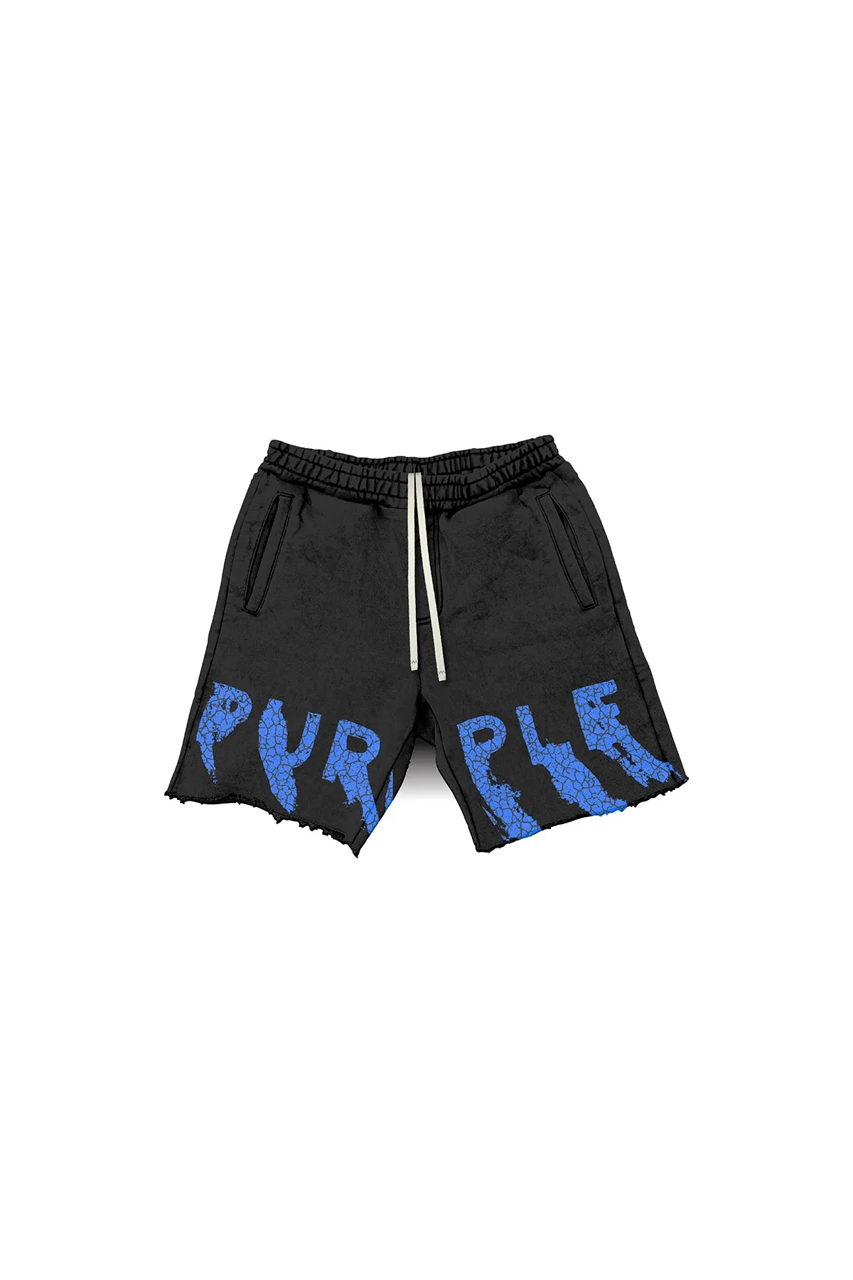 Purple Brand Mwt Fleece Short (BLACK)