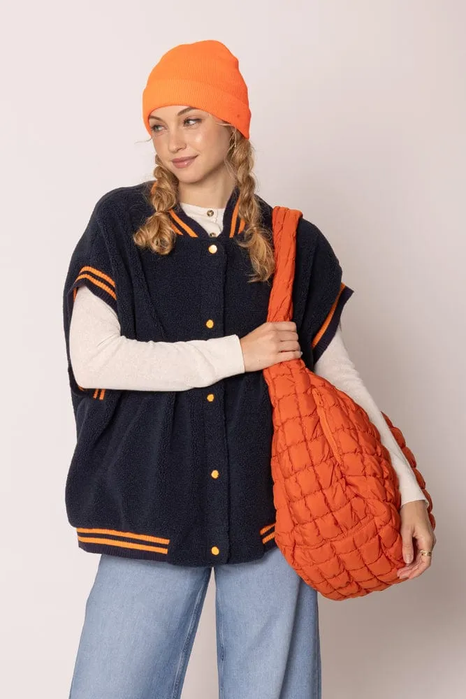 QBS320125 Cora Quilted Puffer Tote