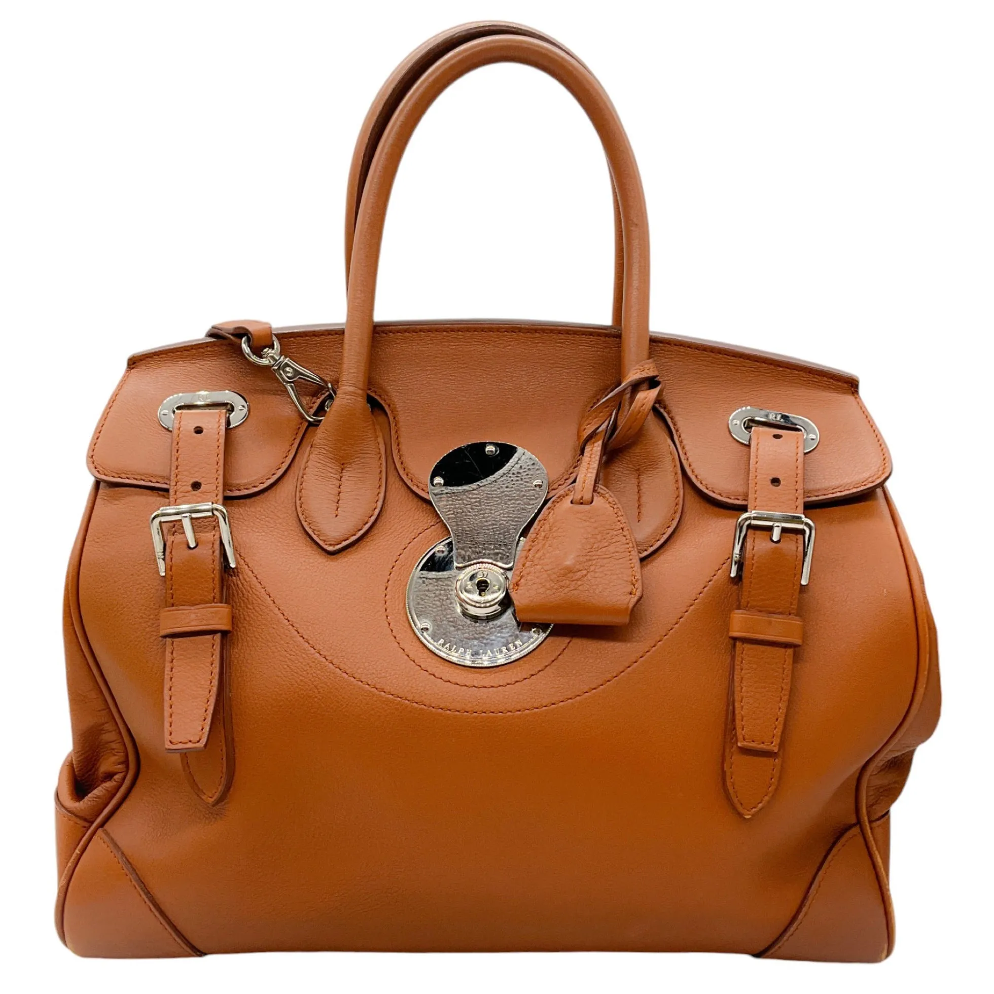 Ralph Lauren Collection Brown Ricky 33 Leather Handbag