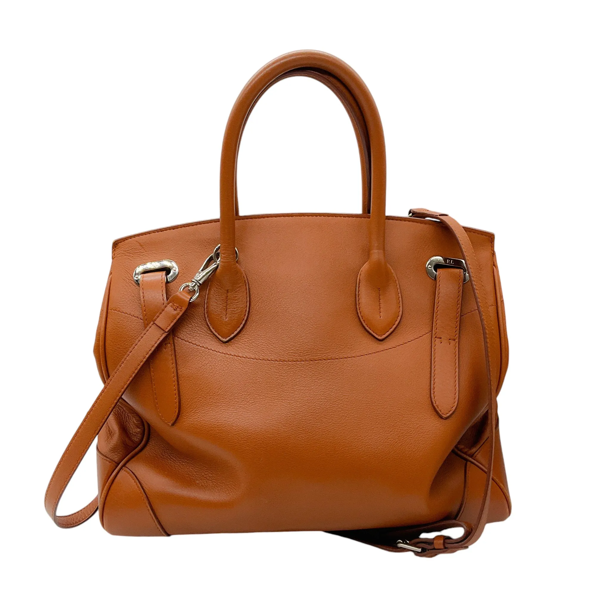 Ralph Lauren Collection Brown Ricky 33 Leather Handbag