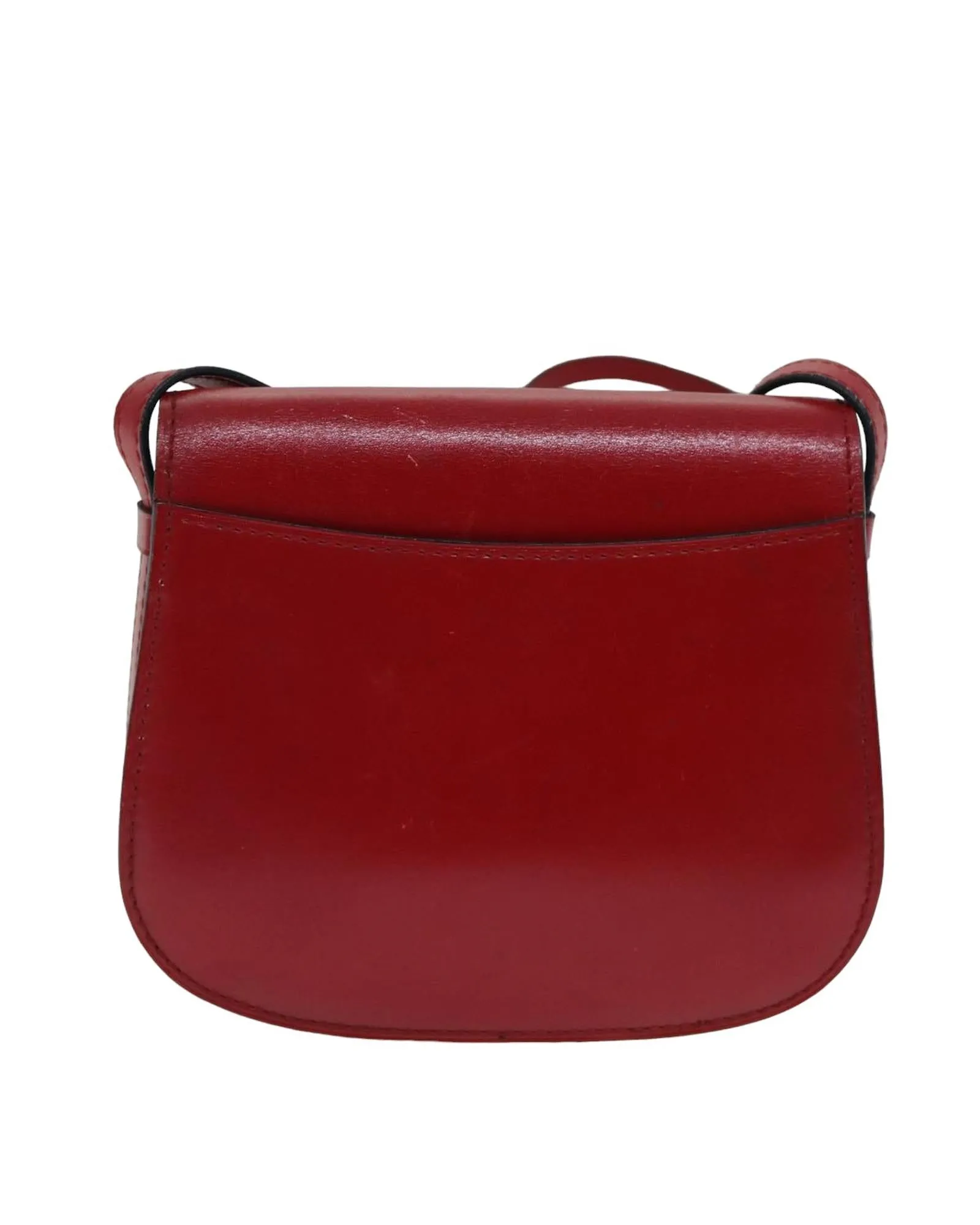 Red Leather Shoulder Bag by Celine - Pre-owned Authentic